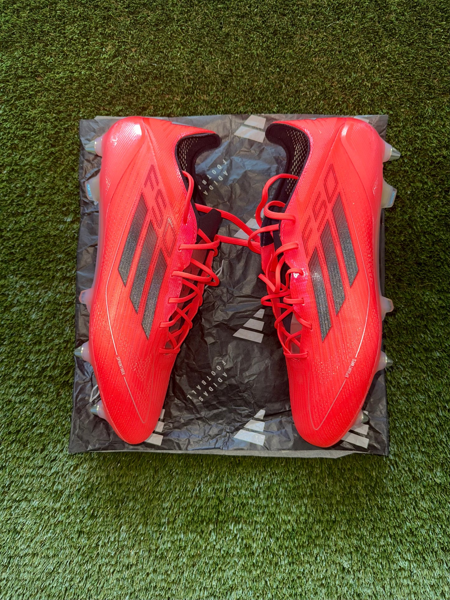 Adidas F50 Elite SG Turbo Aura Black/Platinum Metallic