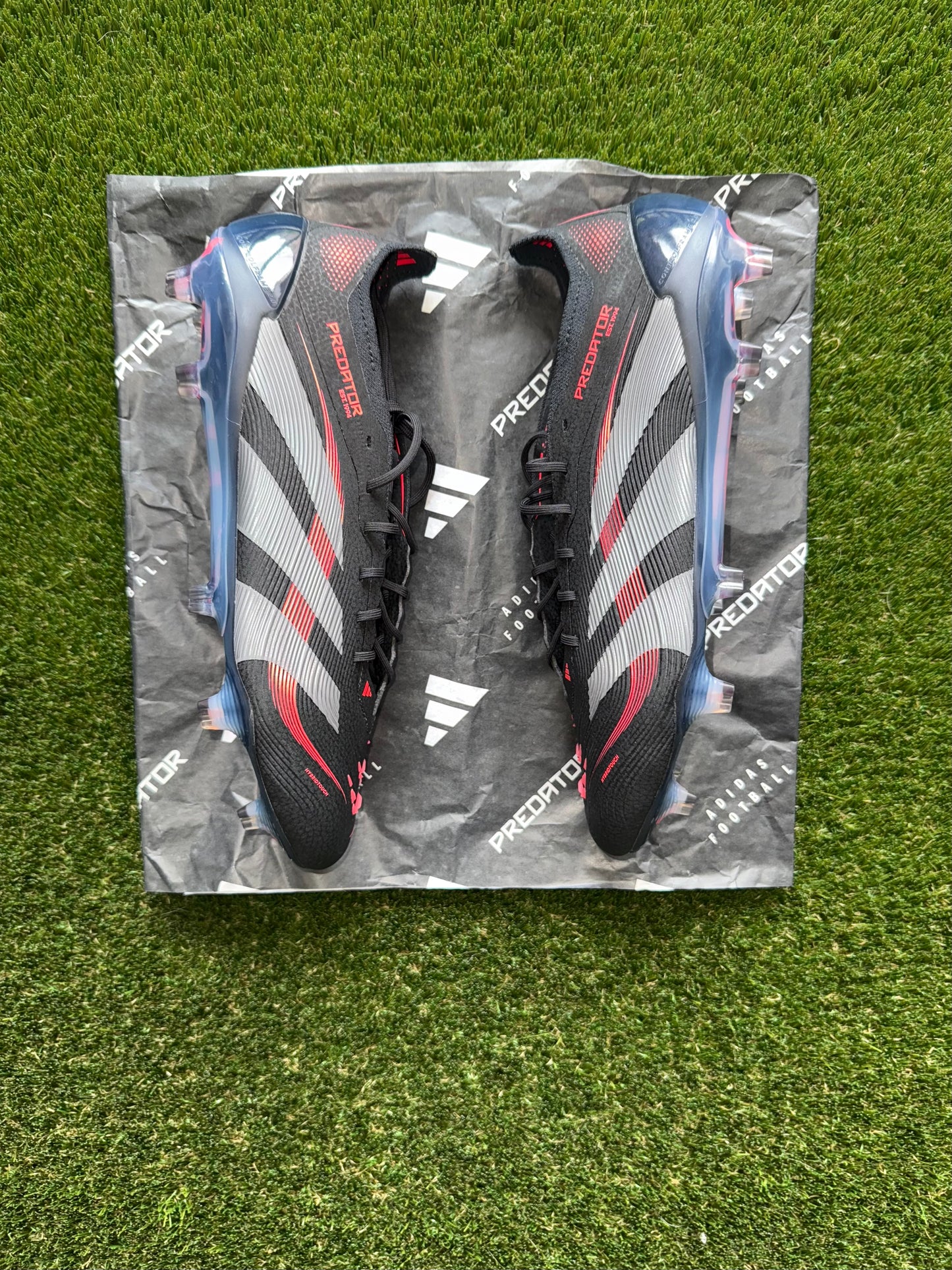 Adidas Predator Elite FG Laced Black/Grey/Lucid Red