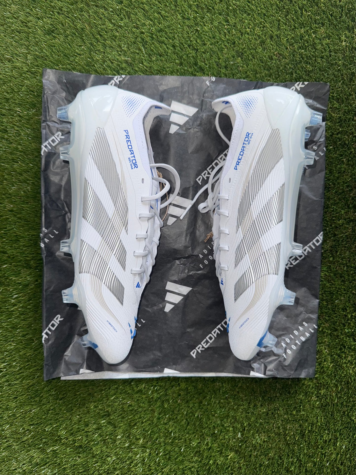 Adidas Predator Elite FG Laced White/Silver/Royal Blue