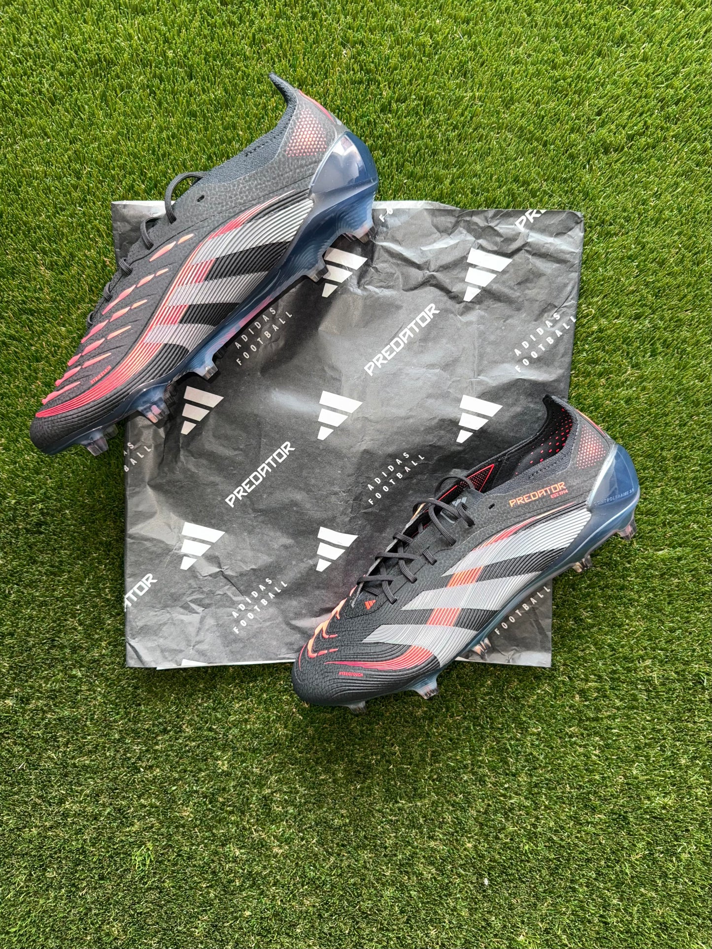 Adidas Predator Elite FG Laced Black/Grey/Lucid Red