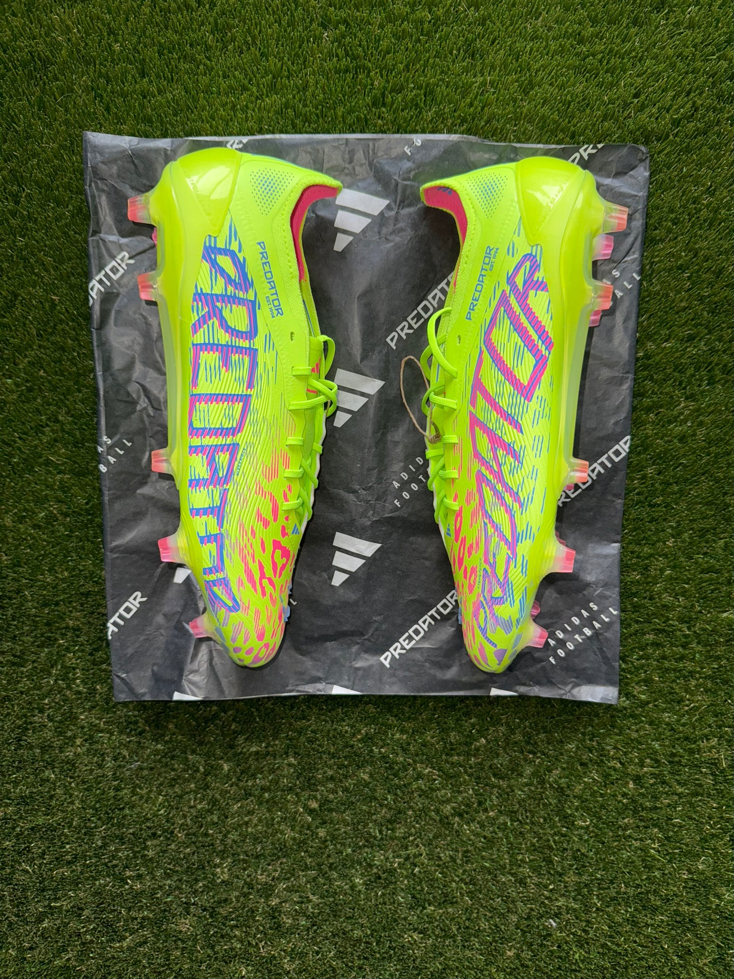 Adidas Predator Elite FG Laced Lucid Lemon/Pink/Blue