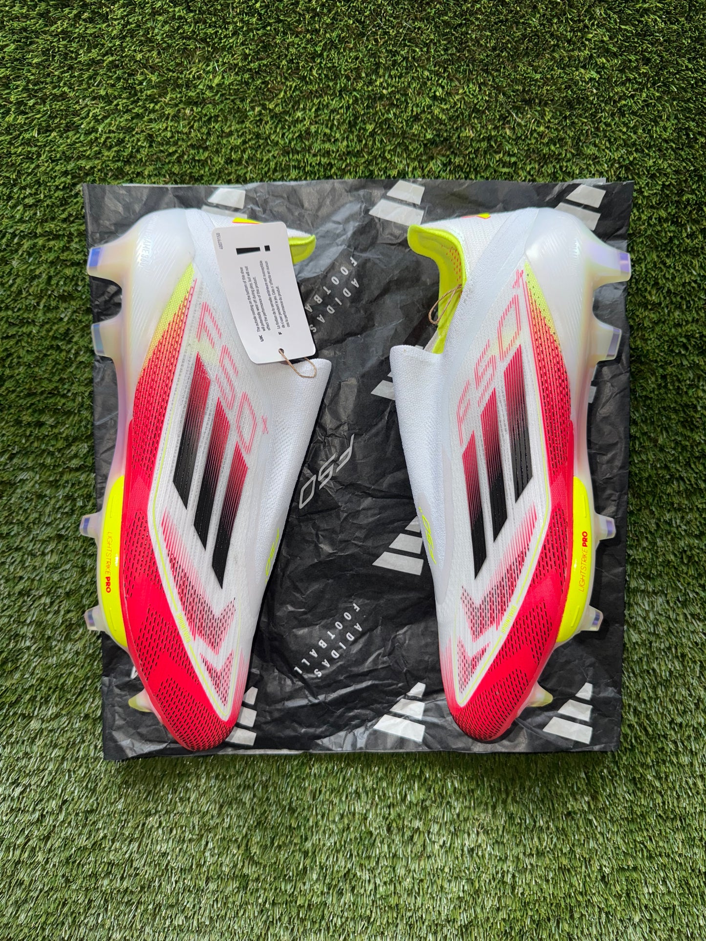 Adidas F50+ FG White/Black/Red/Solar Yellow