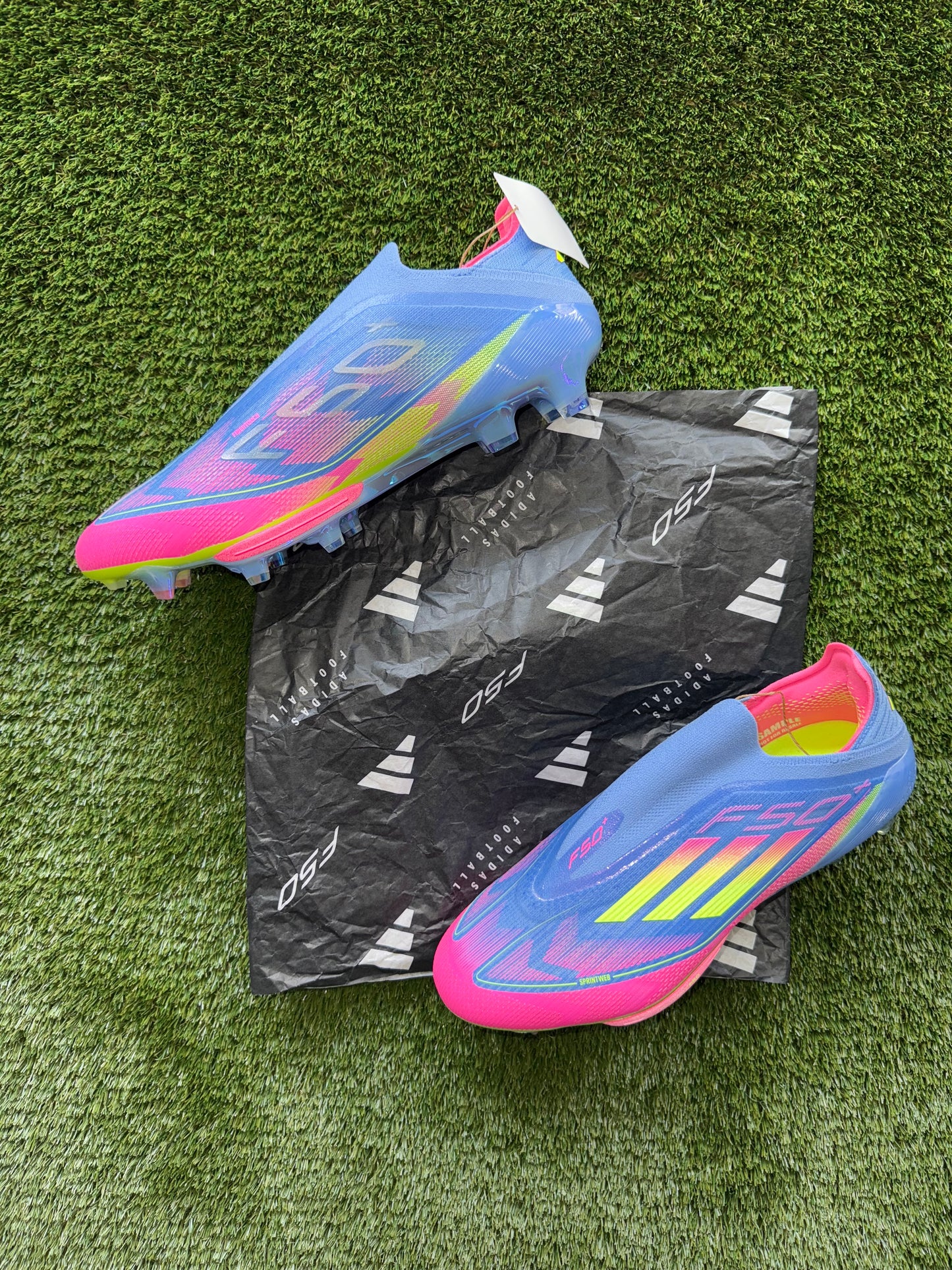 Adidas F50+ Elite FG Blue Fusion/Lucid Lemon//Lucid Pink