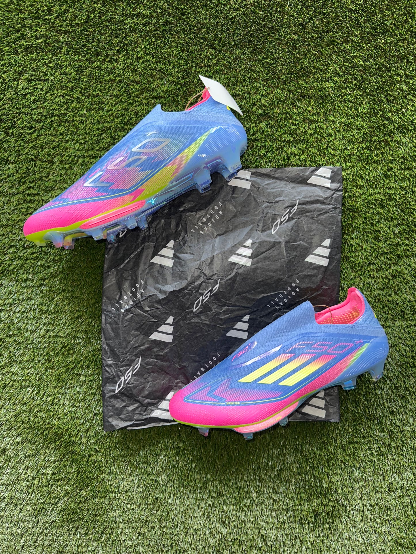 Adidas F50+ Elite FG Blue Fusion/Lucid Lemon//Lucid Pink