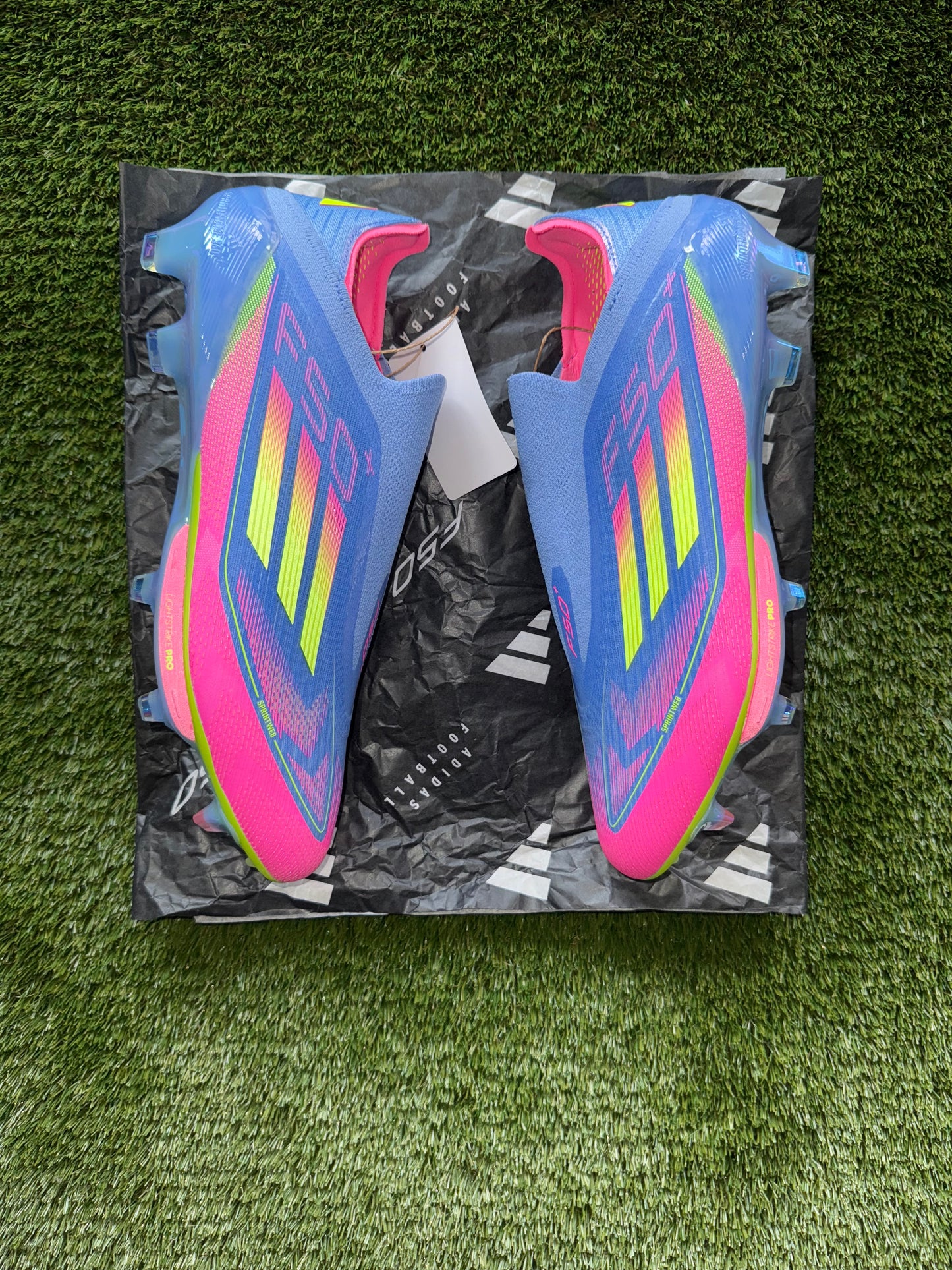 Adidas F50+ Elite FG Blue Fusion/Lucid Lemon//Lucid Pink