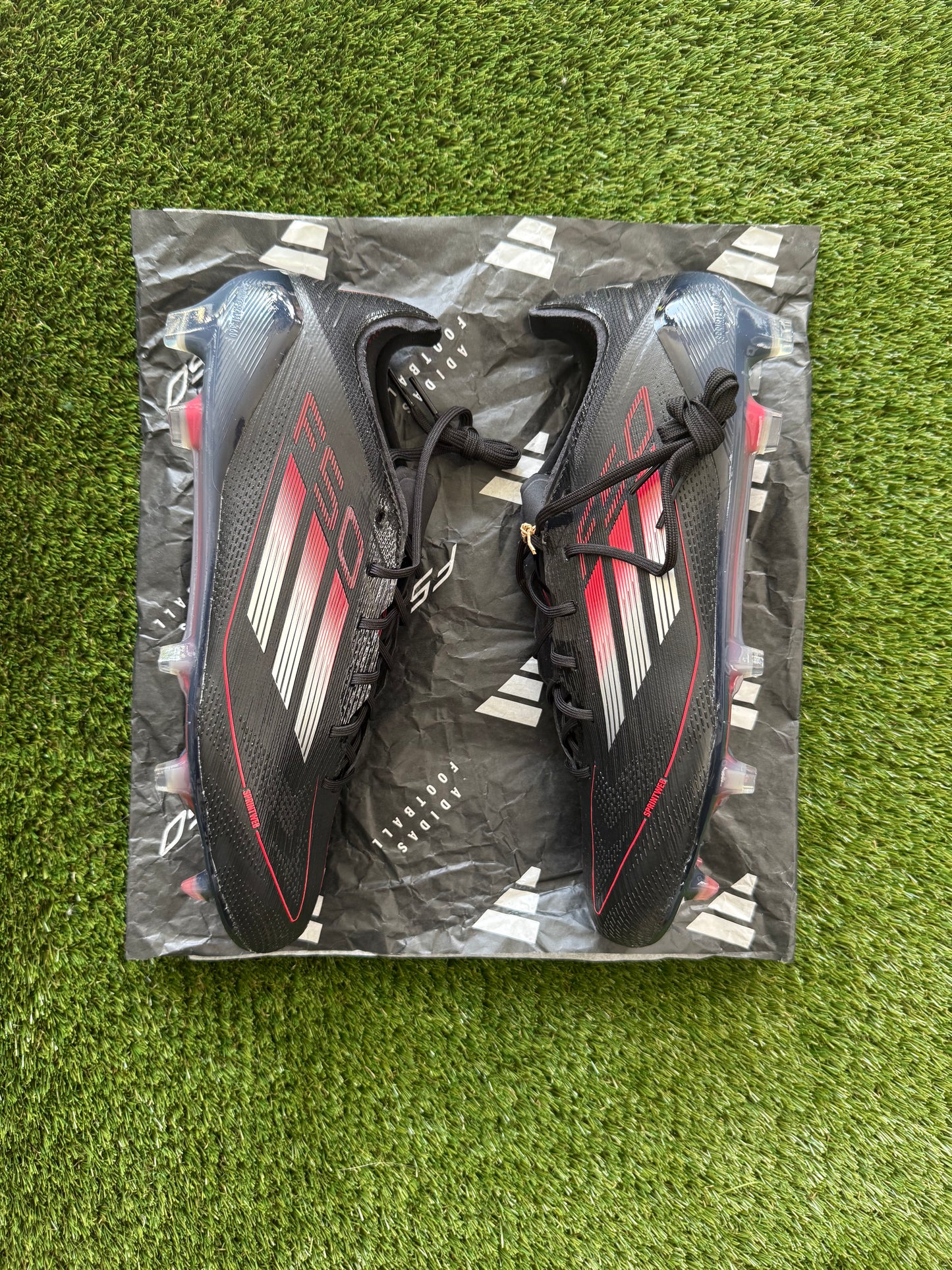 Adidas F50 Elite FG Laced Black/Iron/Lucid Red