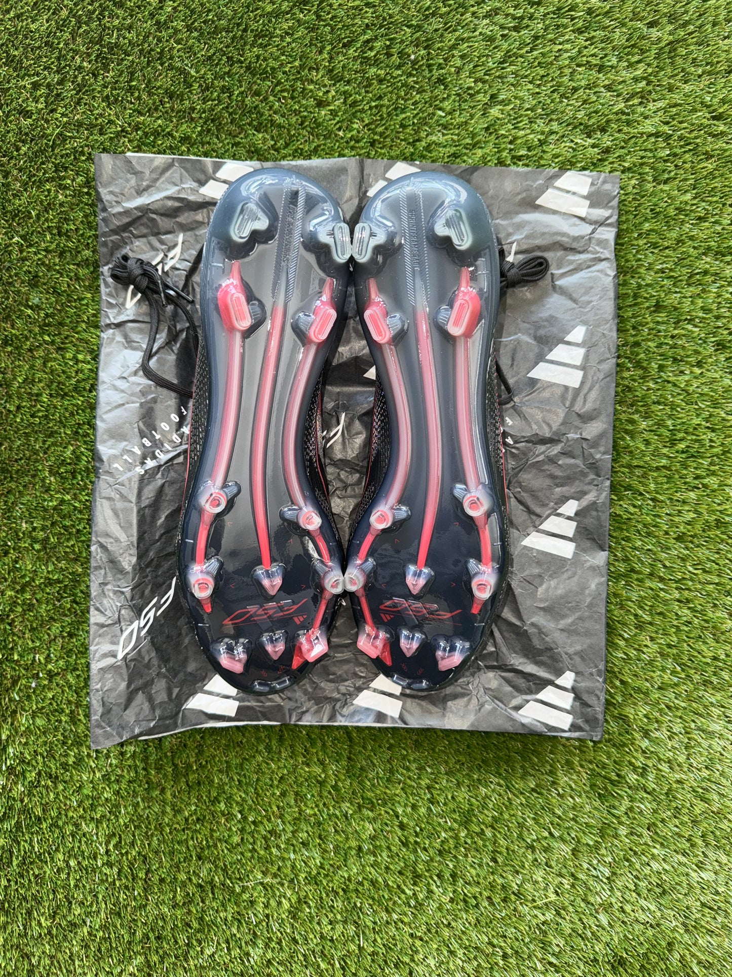 Adidas F50 Elite FG Laced Black/Iron/Lucid Red
