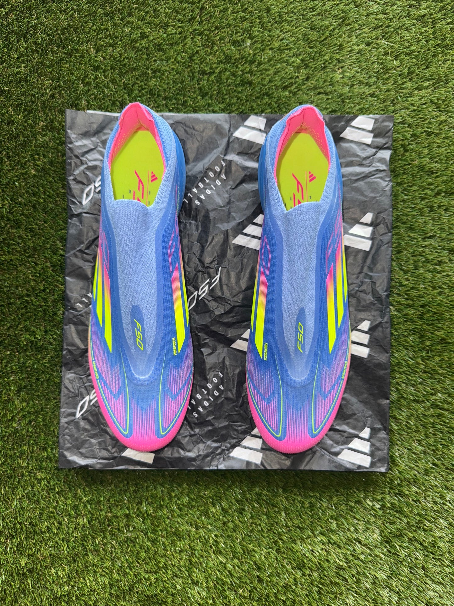 Adidas F50 Elite LL FG Blue Fusion/Pink/Yellow