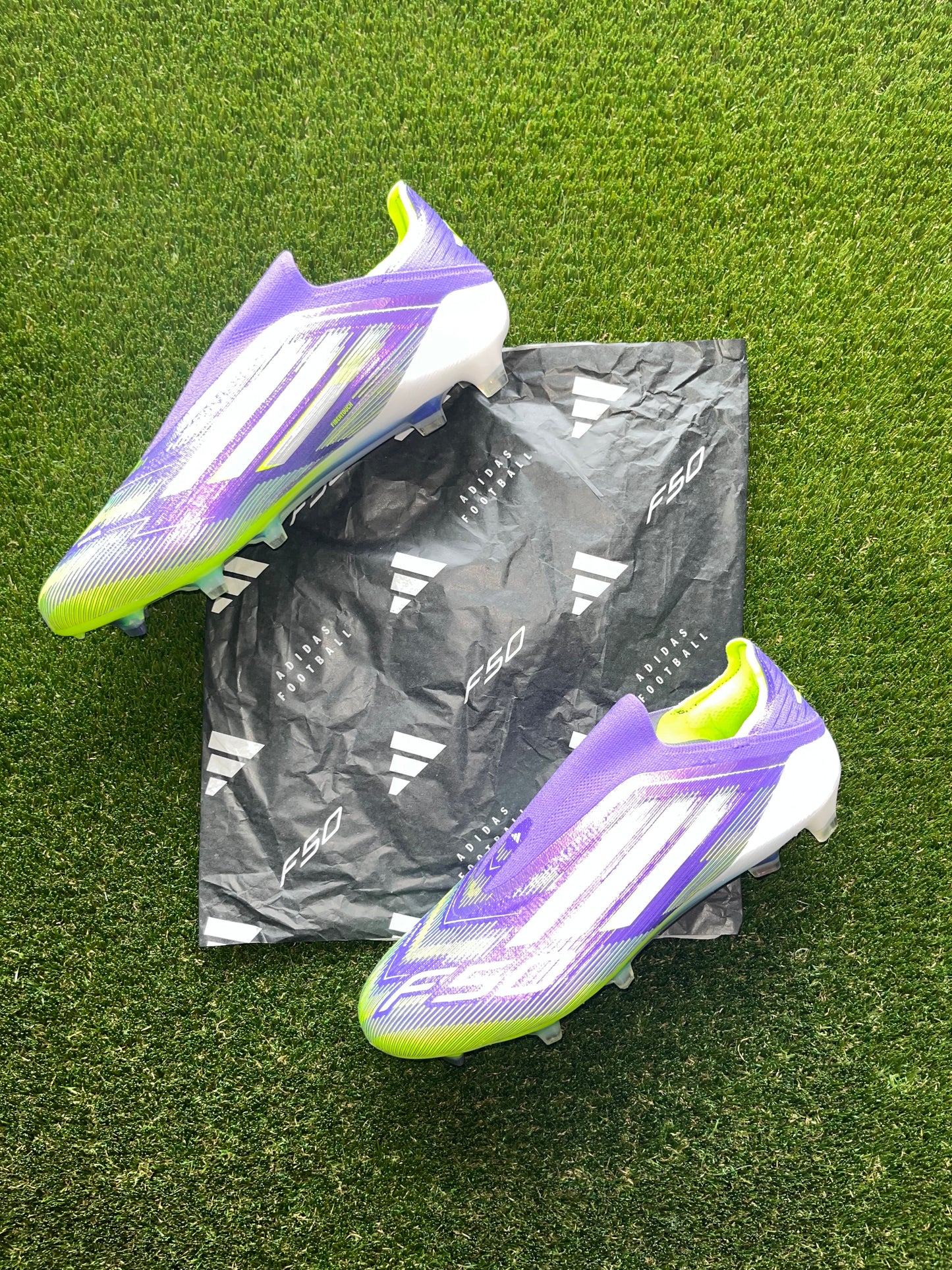 Adidas F50 Elite Laceless FG Purple Rush/White/Lucid Lemon