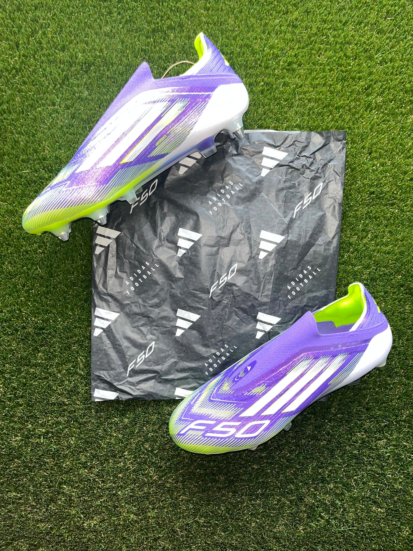 Adidas F50 Elite Laceless SG Purple Rush/White/Lucid Lemon
