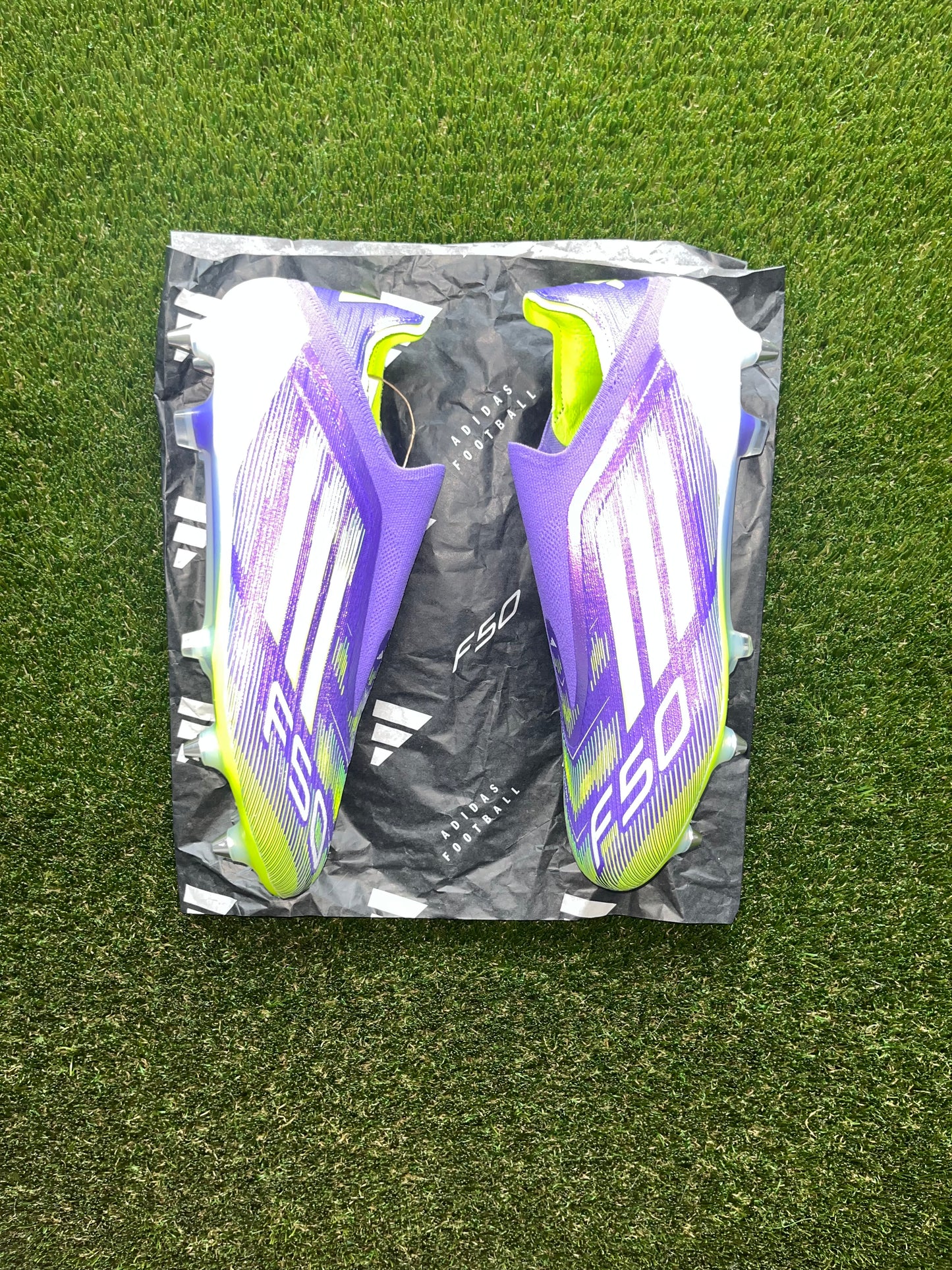 Adidas F50 Elite Laceless SG Purple Rush/White/Lucid Lemon