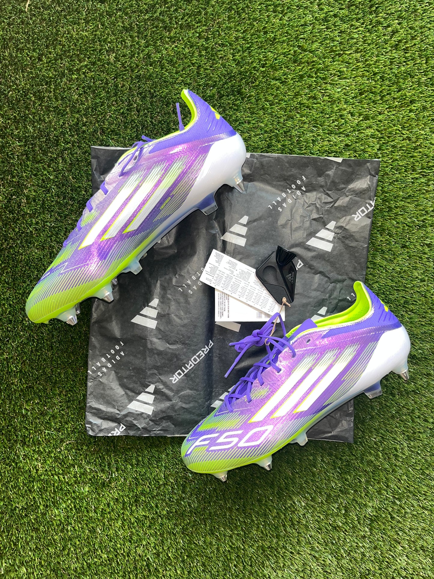Adidas F50 Elite Laced SG Purple Rush/White/Lucid Lemon