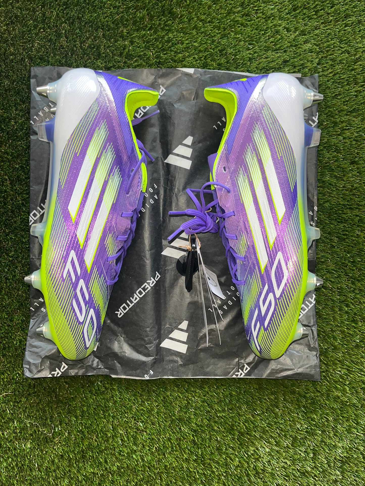 Adidas F50 Elite Laced SG Purple Rush/White/Lucid Lemon