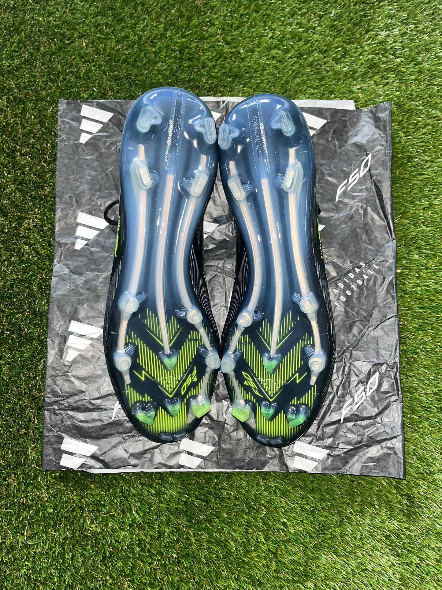 Adidas F50 Elite Laced Firm Ground Black/Lucid Lemon