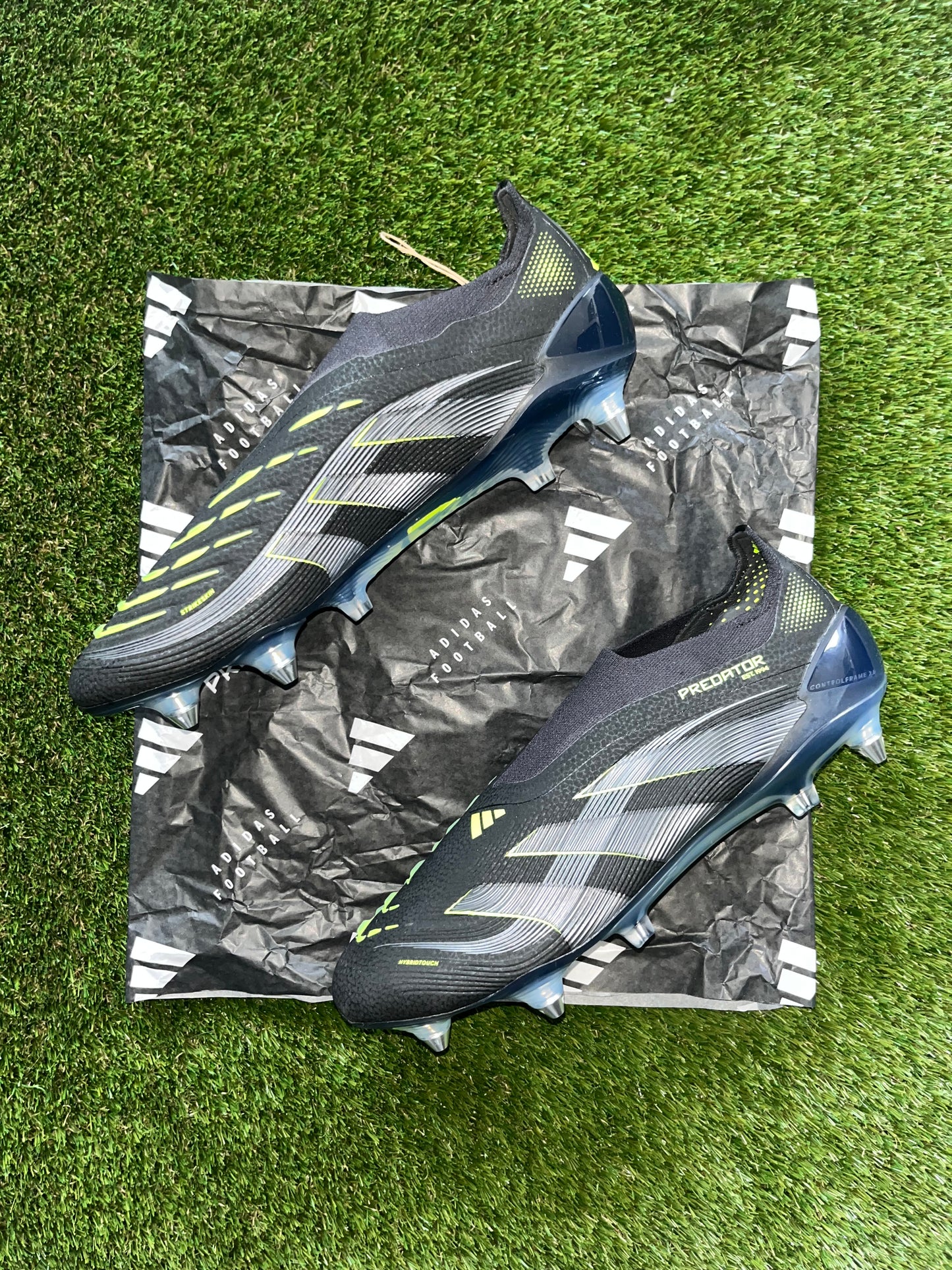 Adidas Predator Elite Laceless Soft Ground Black/Lucid Lemon