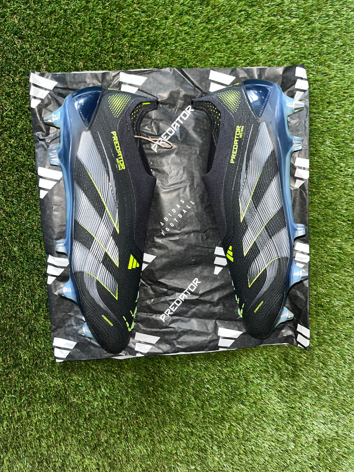 Adidas Predator Elite Laceless Soft Ground Black/Lucid Lemon