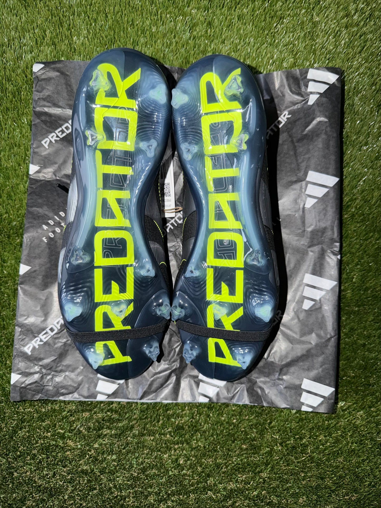 Adidas Predator Elite Tongue FG Black / Lucid Lemon