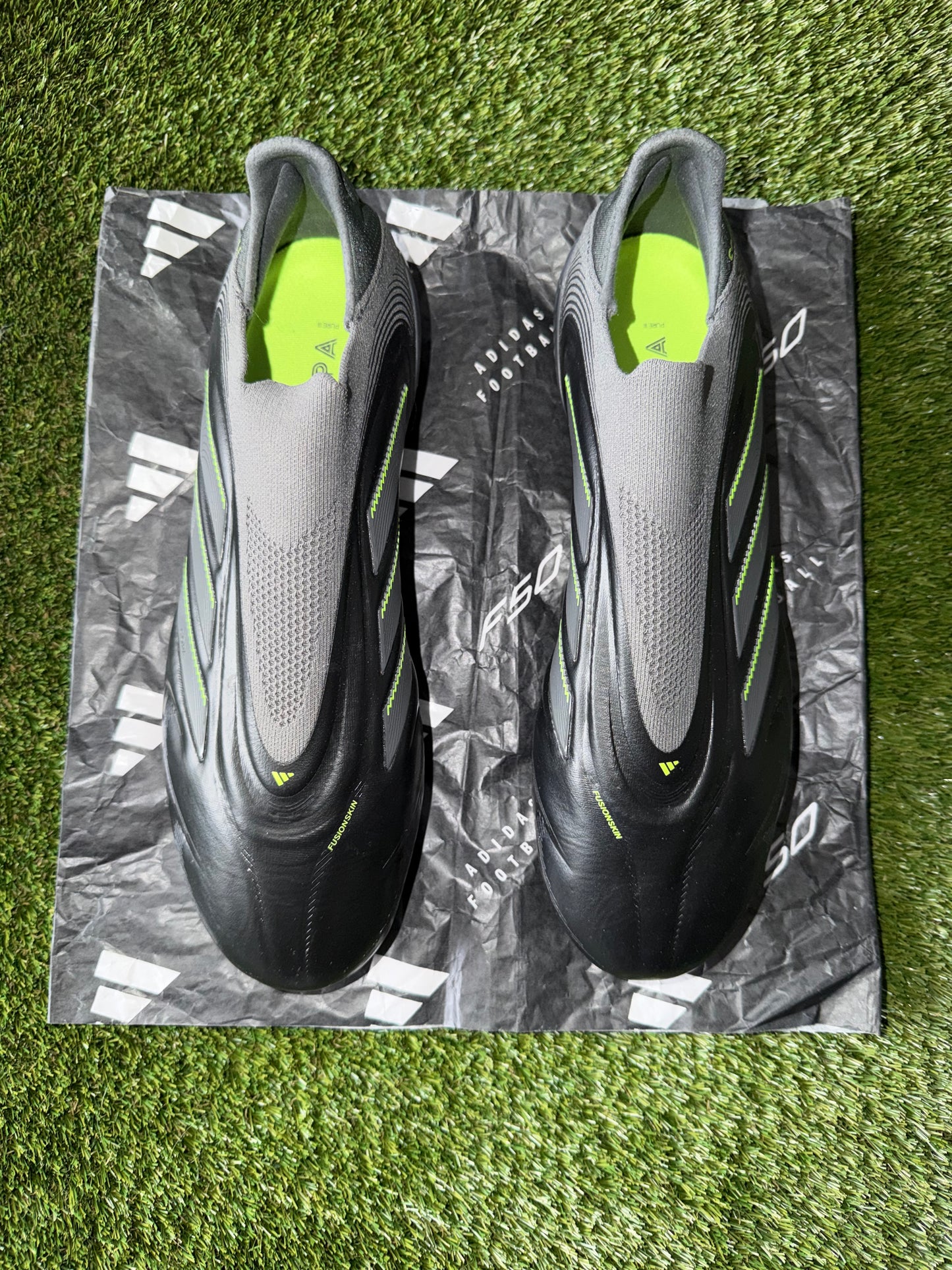 Adidas Copa Pure 3 Elite Laceless FG Black/Grey/Lemon
