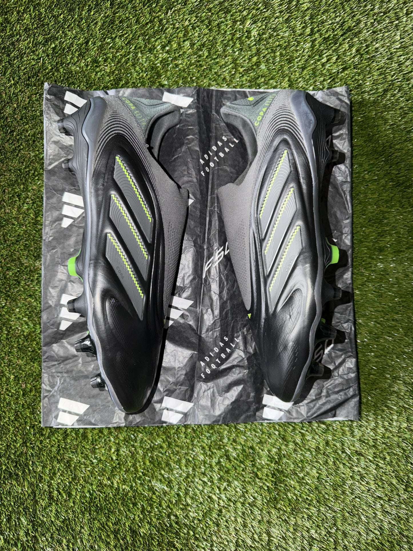 Adidas Copa Pure 3 Elite Laceless FG Black/Grey/Lemon