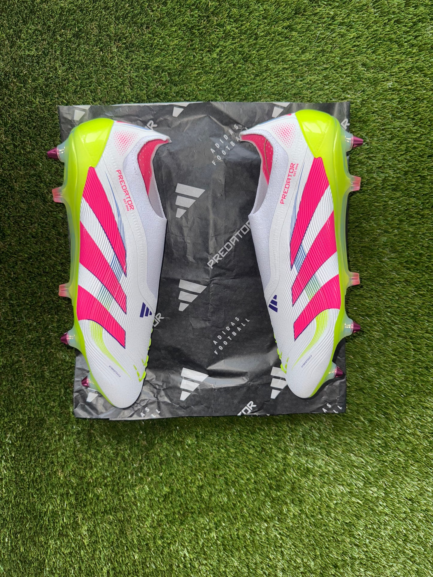 Adidas Predator Elite Laceless Soft Ground Celestial Pack White/Green/pink