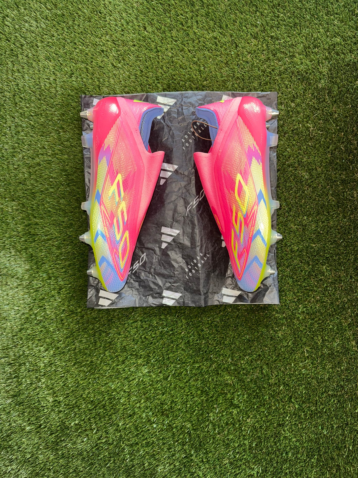 Adidas F50 Elite SG Laceless Lucid Pink/Lemon/blue