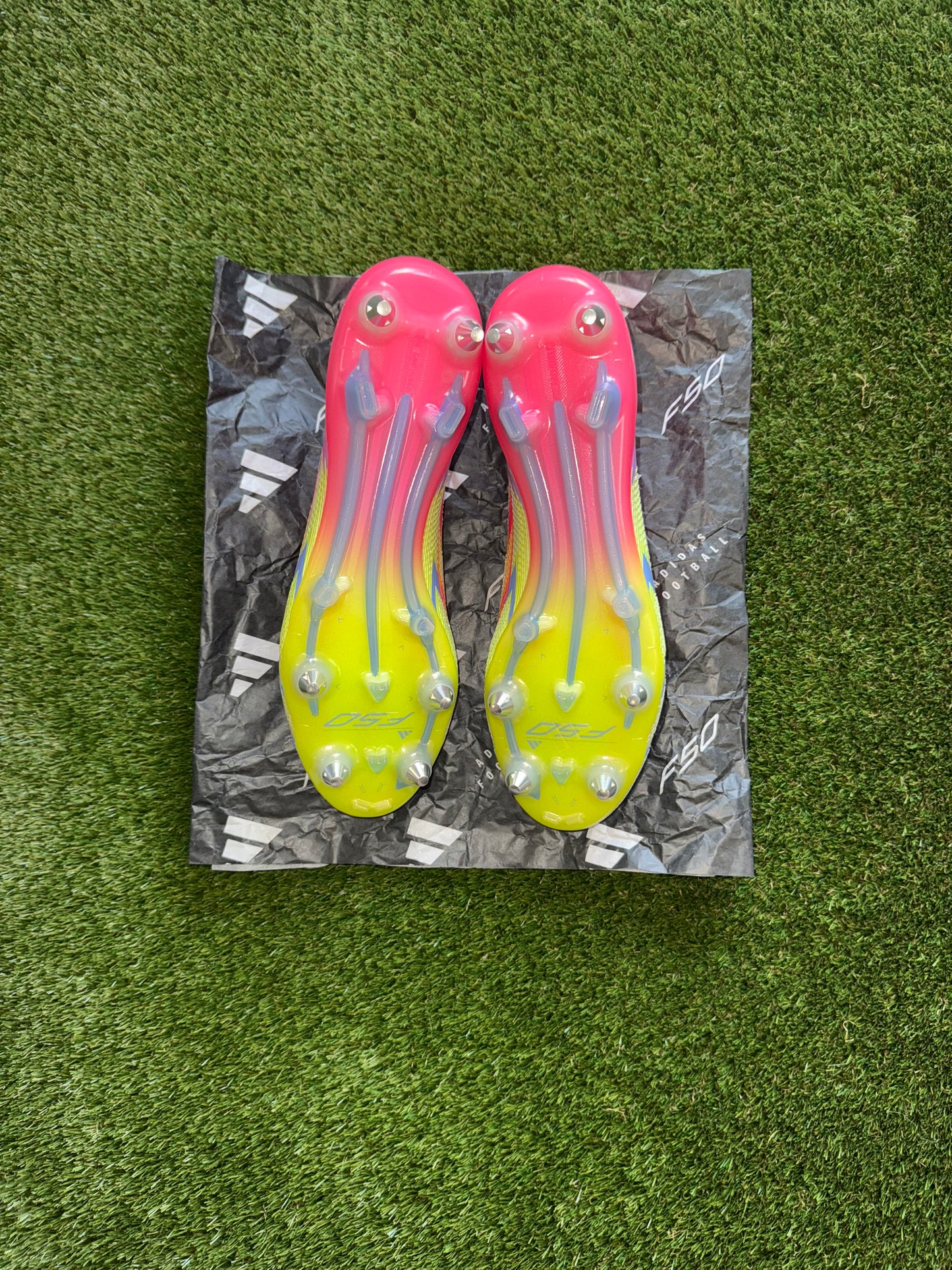 Adidas F50 Elite SG Laceless Lucid Pink/Lemon/blue