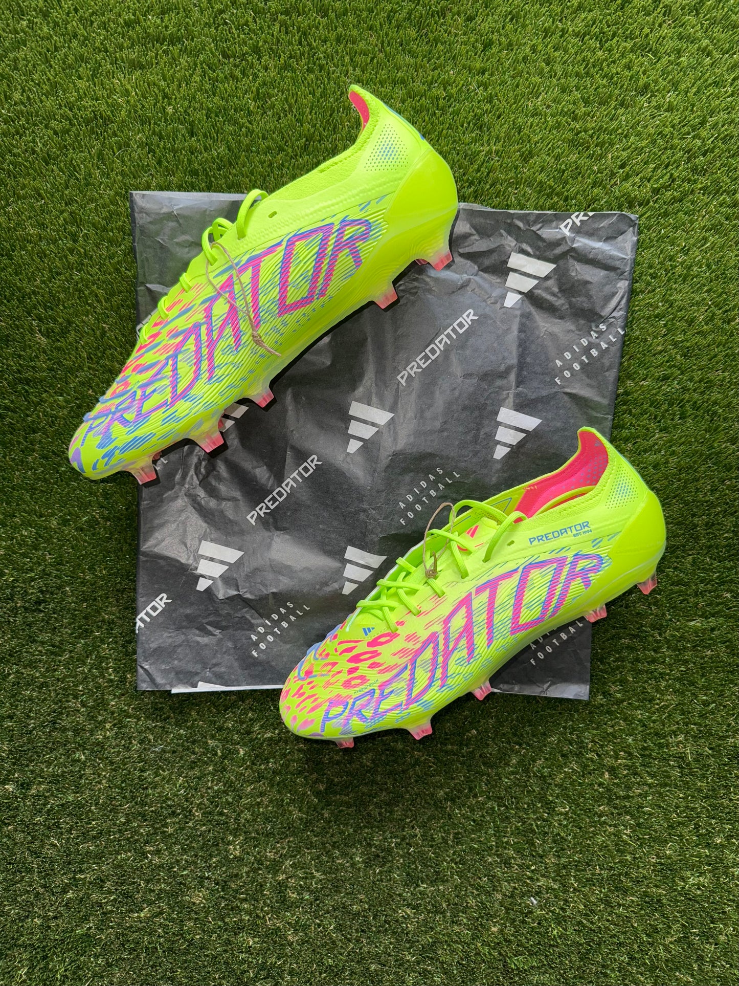 Adidas Predator Elite FG Laced Lucid Lemon/Pink/Blue