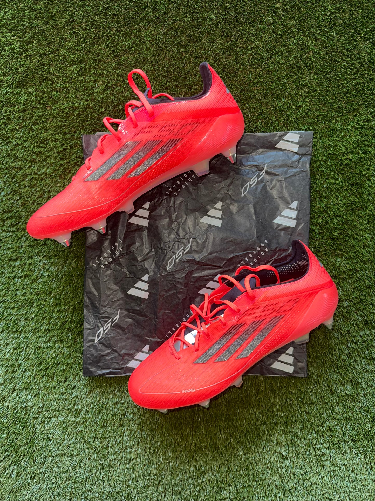 Adidas F50 Elite SG Turbo Aura Black/Platinum Metallic