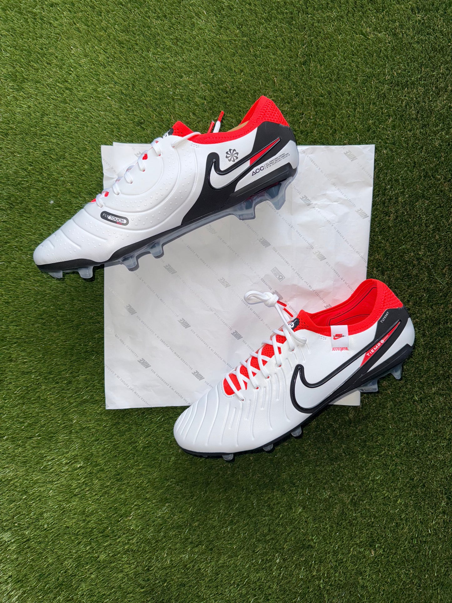 Nike Tiempo Legend Elite FG White/Black/Bright Crimson