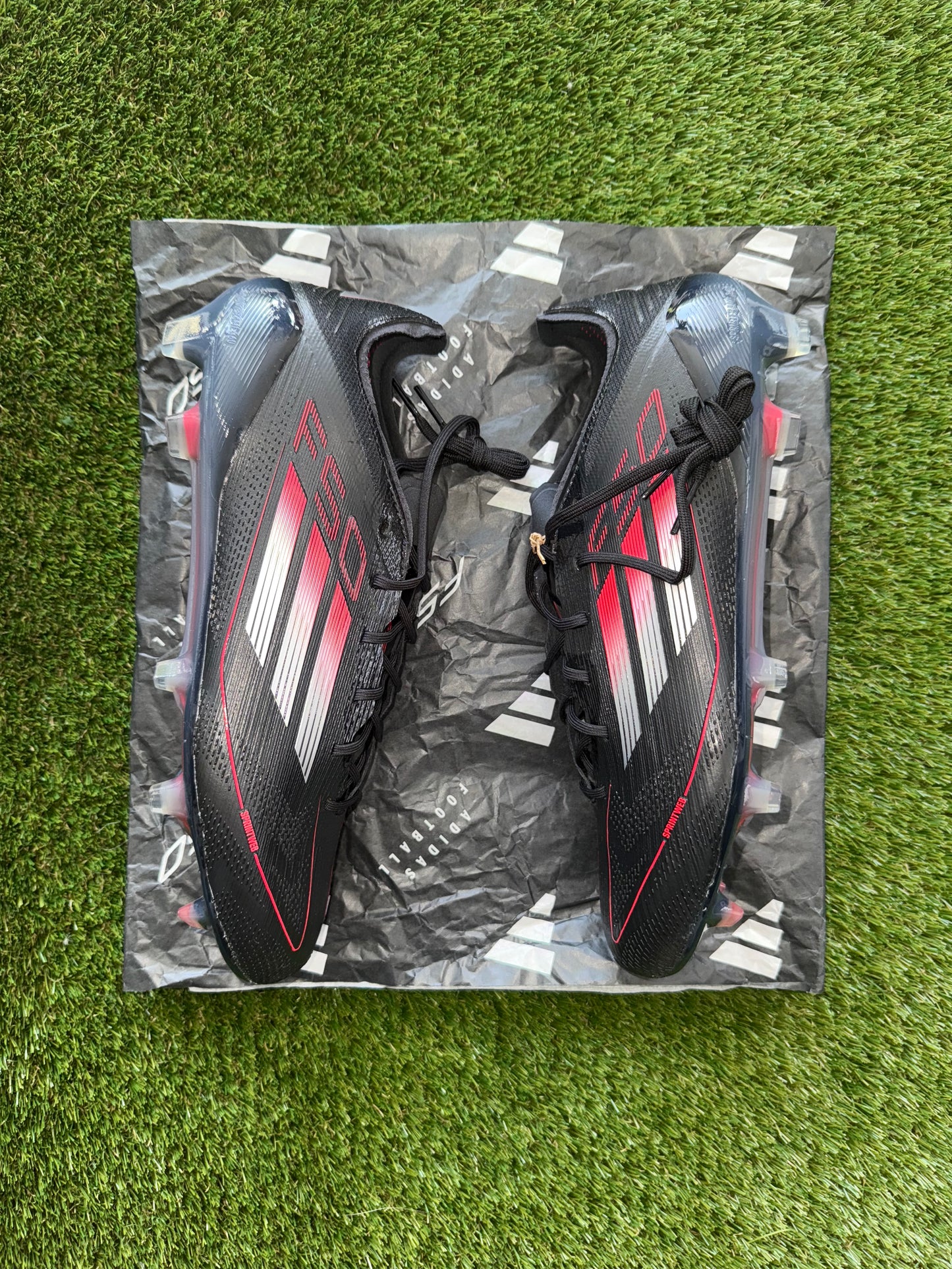 Adidas F50 Elite FG Laced Black/Iron/Lucid Red
