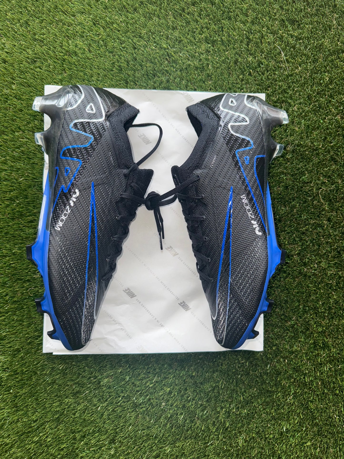 Nike Air Zoom Mercurial Vapor 15 Elite FG Black/Chrome/Royal Blue