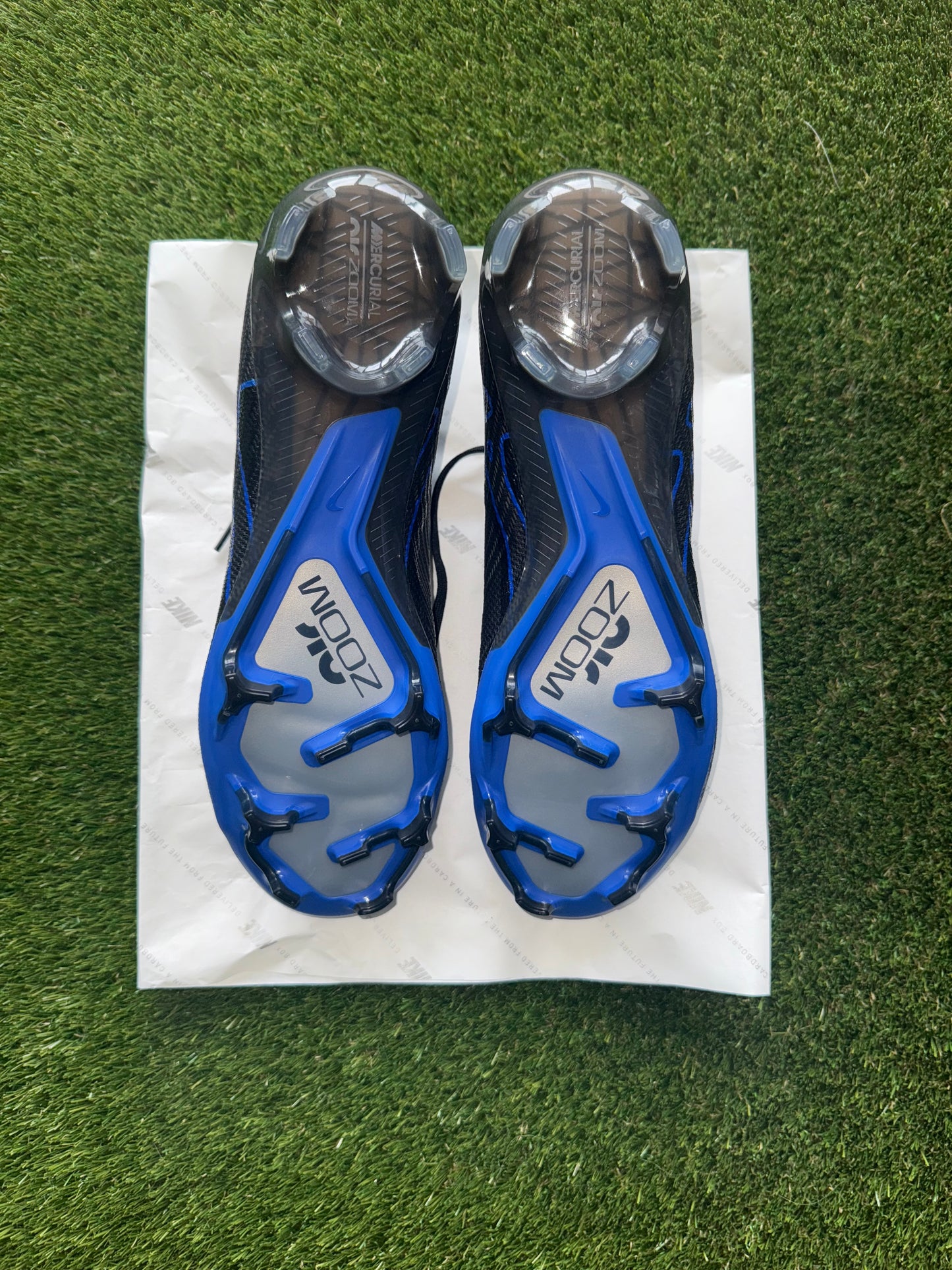 Nike Air Zoom Mercurial Vapor 15 Elite FG Black/Chrome/Royal Blue