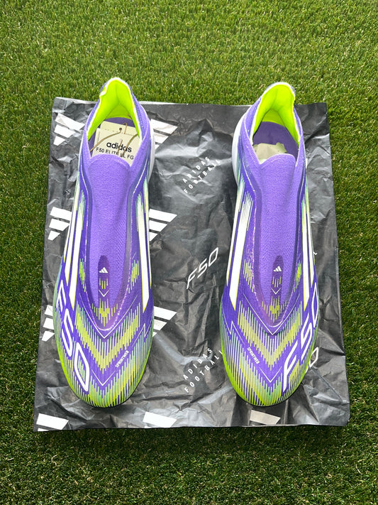 Adidas F50 Elite Laceless FG Purple Rush/White/Lucid Lemon