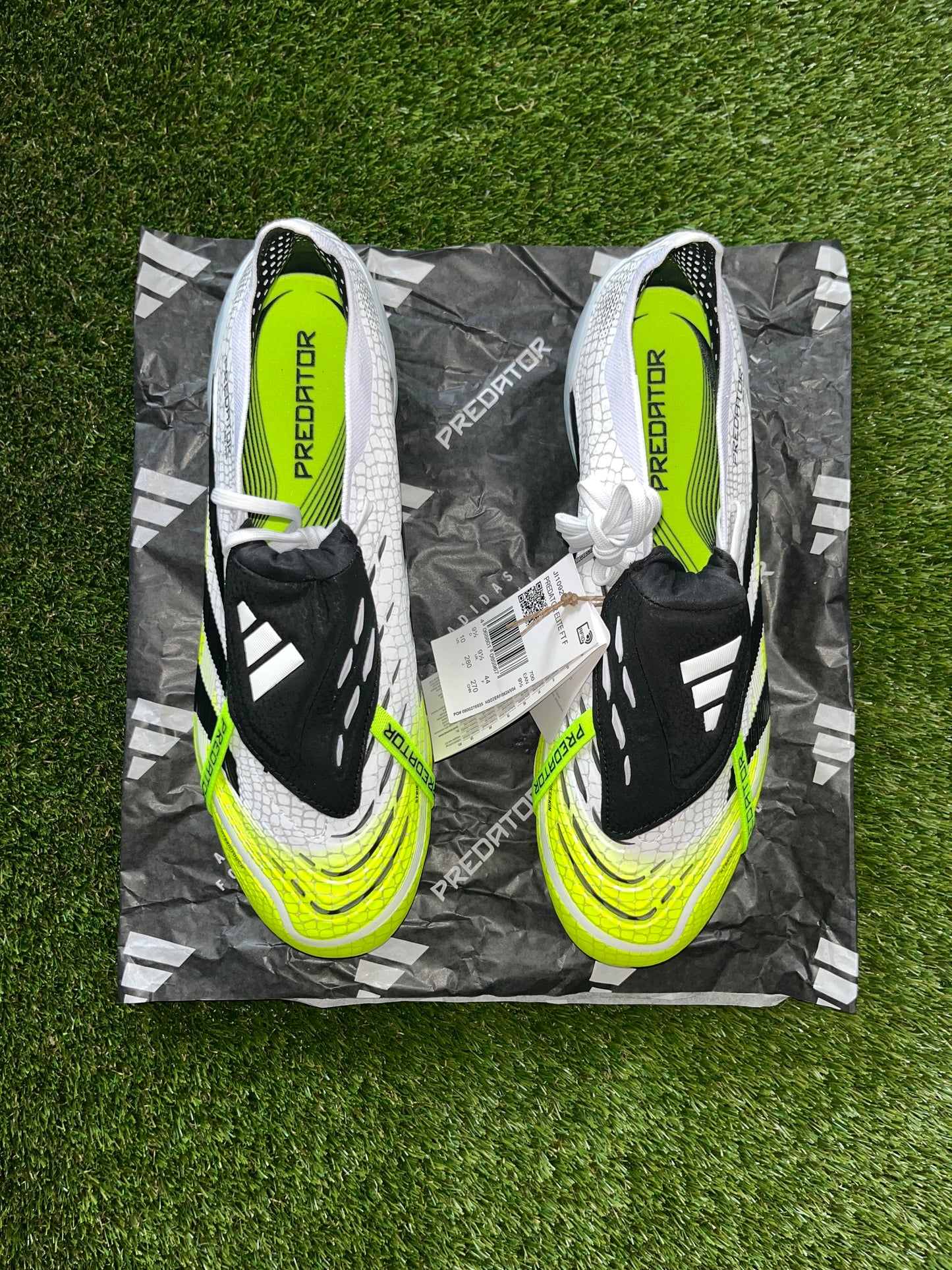 Adidas Predator Elite Tongue Firm Ground White/Black/Lucid Lemon