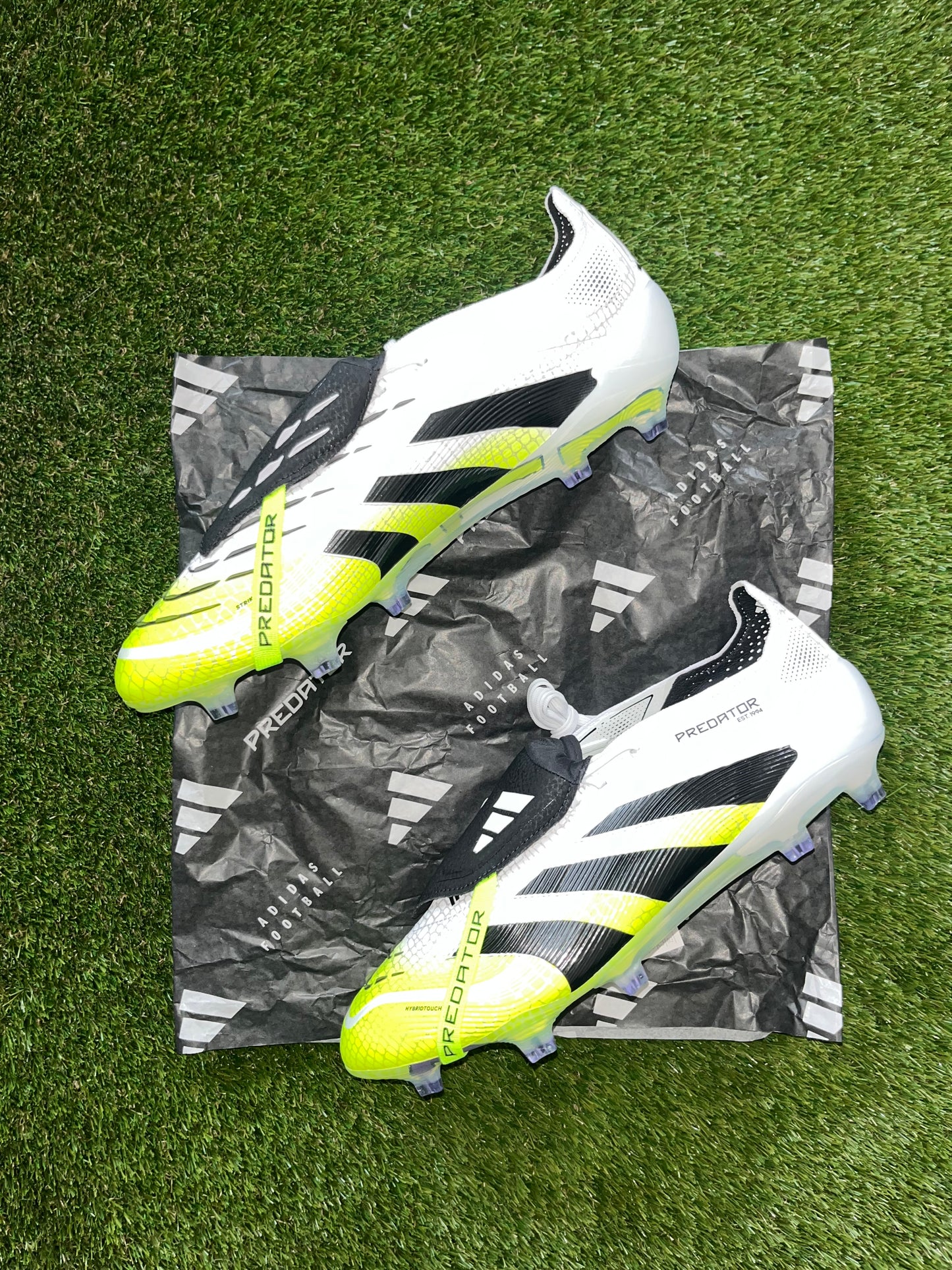Adidas Predator Elite Tongue Firm Ground White/Black/Lucid Lemon