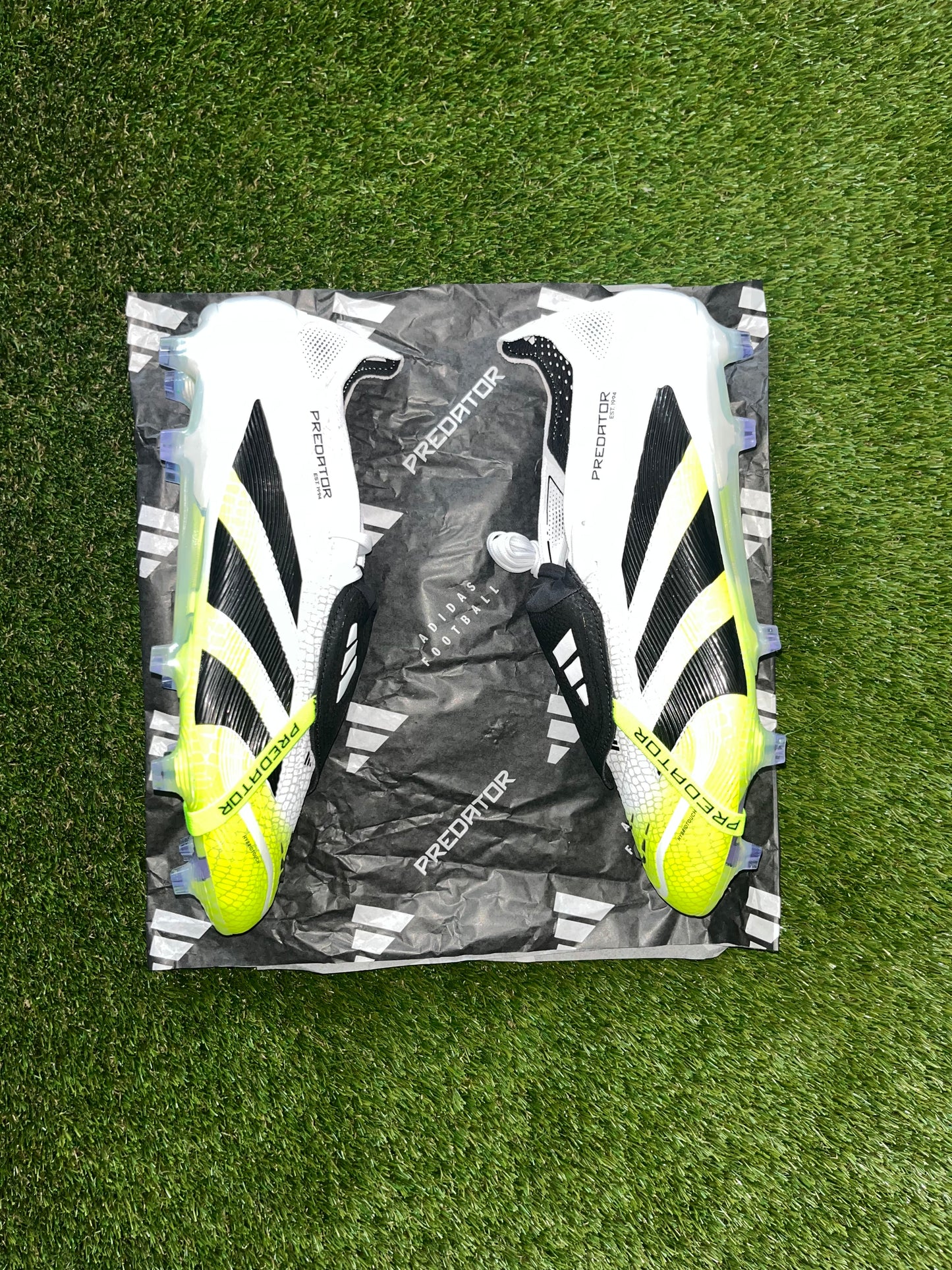 Adidas Predator Elite Tongue Firm Ground White/Black/Lucid Lemon