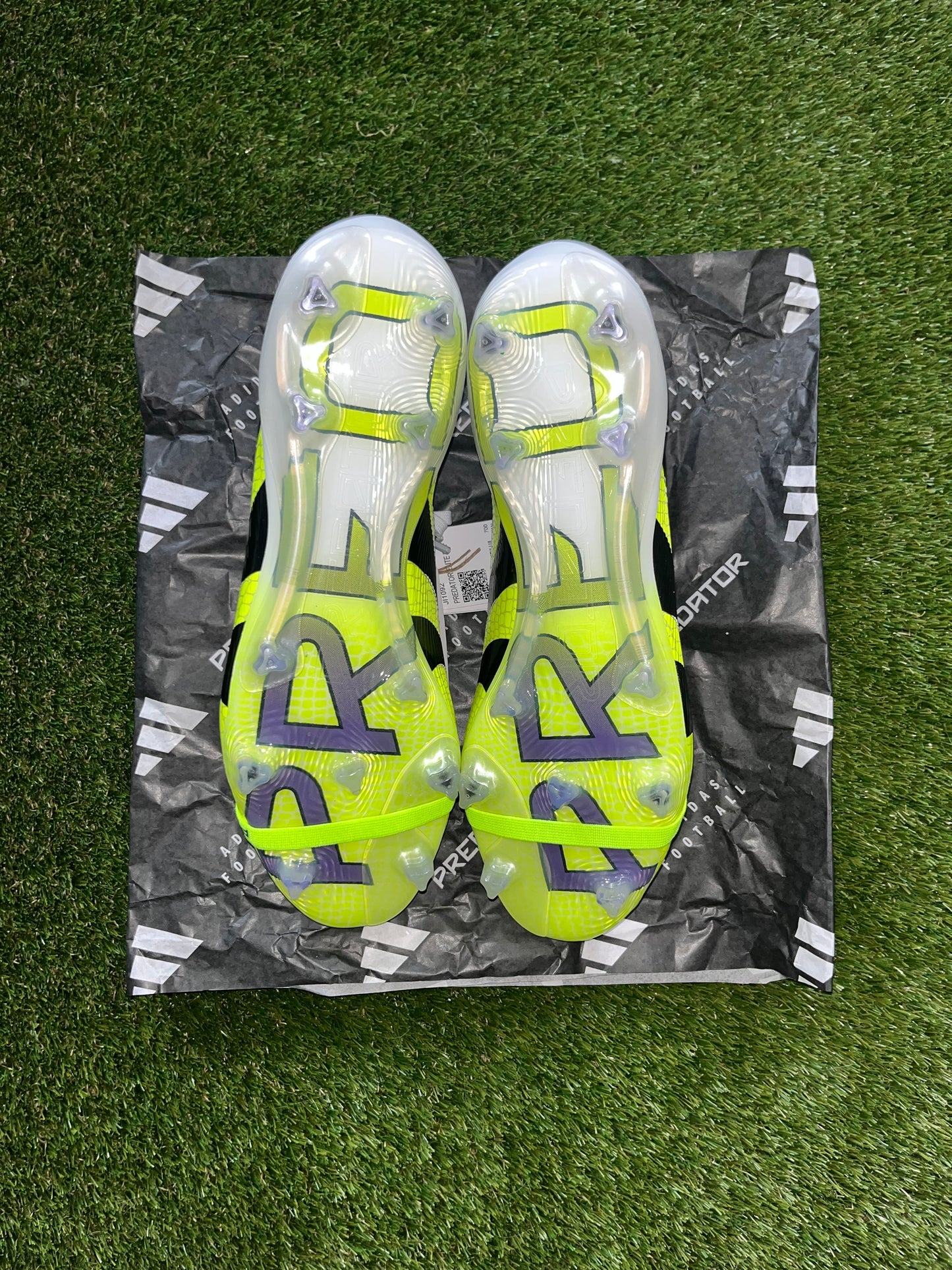 Adidas Predator Elite Tongue Firm Ground White/Black/Lucid Lemon