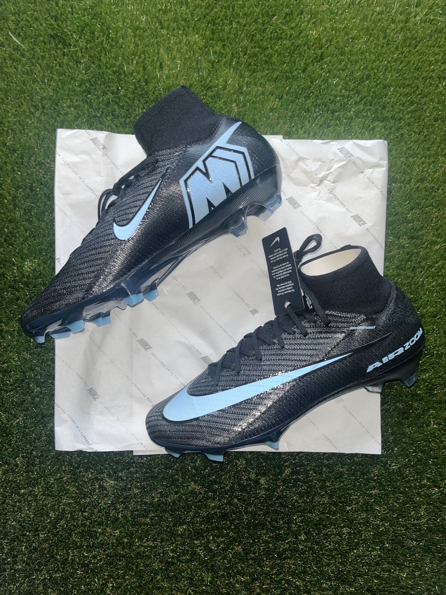 Nike Air Zoom Mercurial Vapor Superfly Elite FG Black/Ice Blue