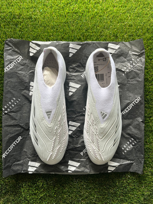 Adidas Predator Elite Firm Ground Laceless White/Silver