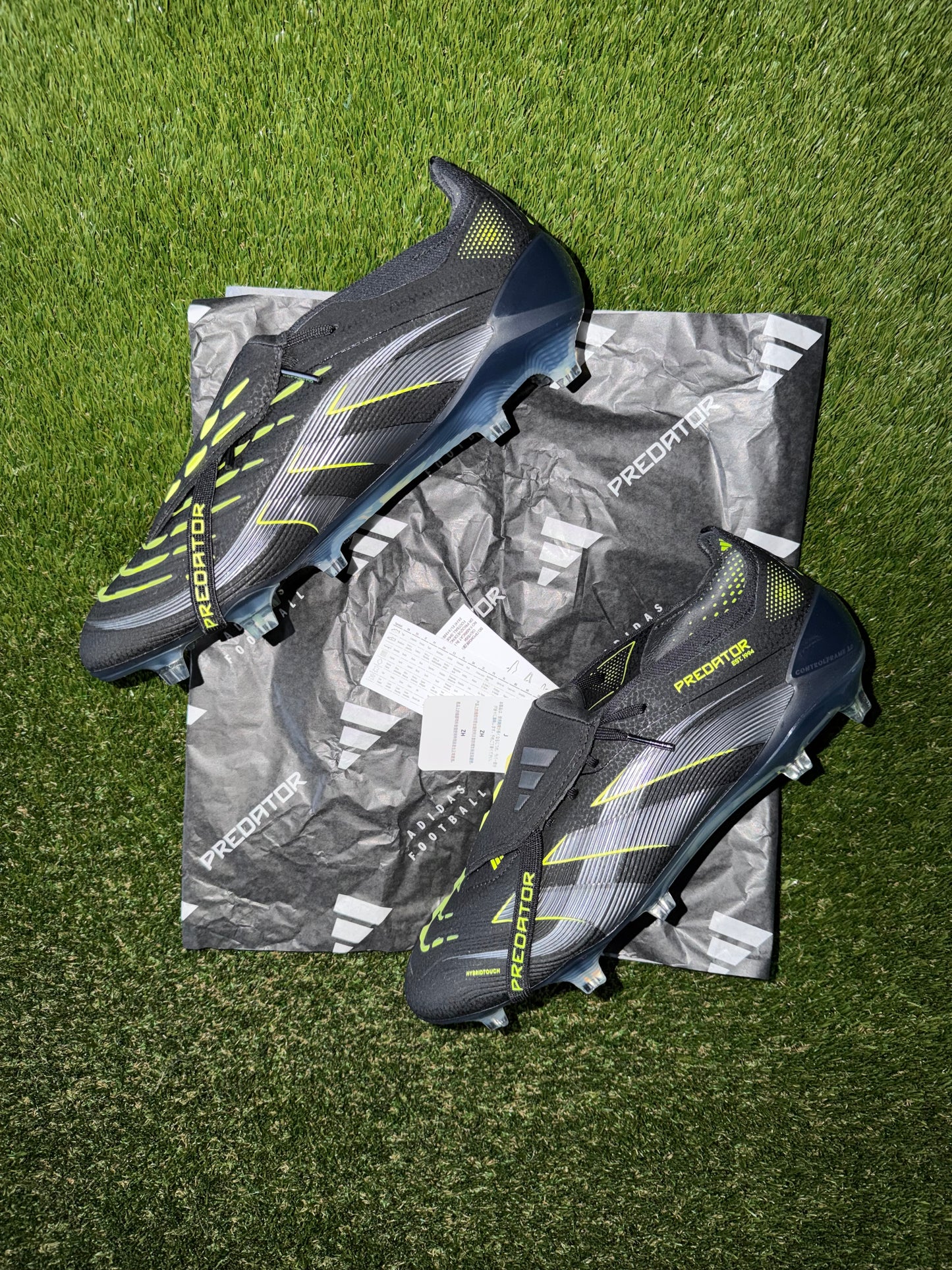 Adidas Predator Elite Tongue FG Black / Lucid Lemon