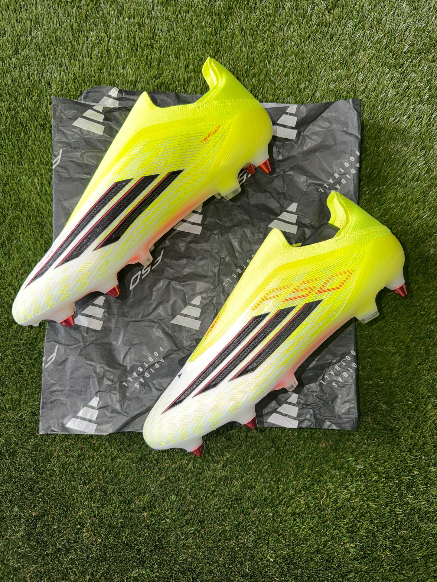 Adidas F50 Elite Laceless SG Solar Yellow / Black / White
