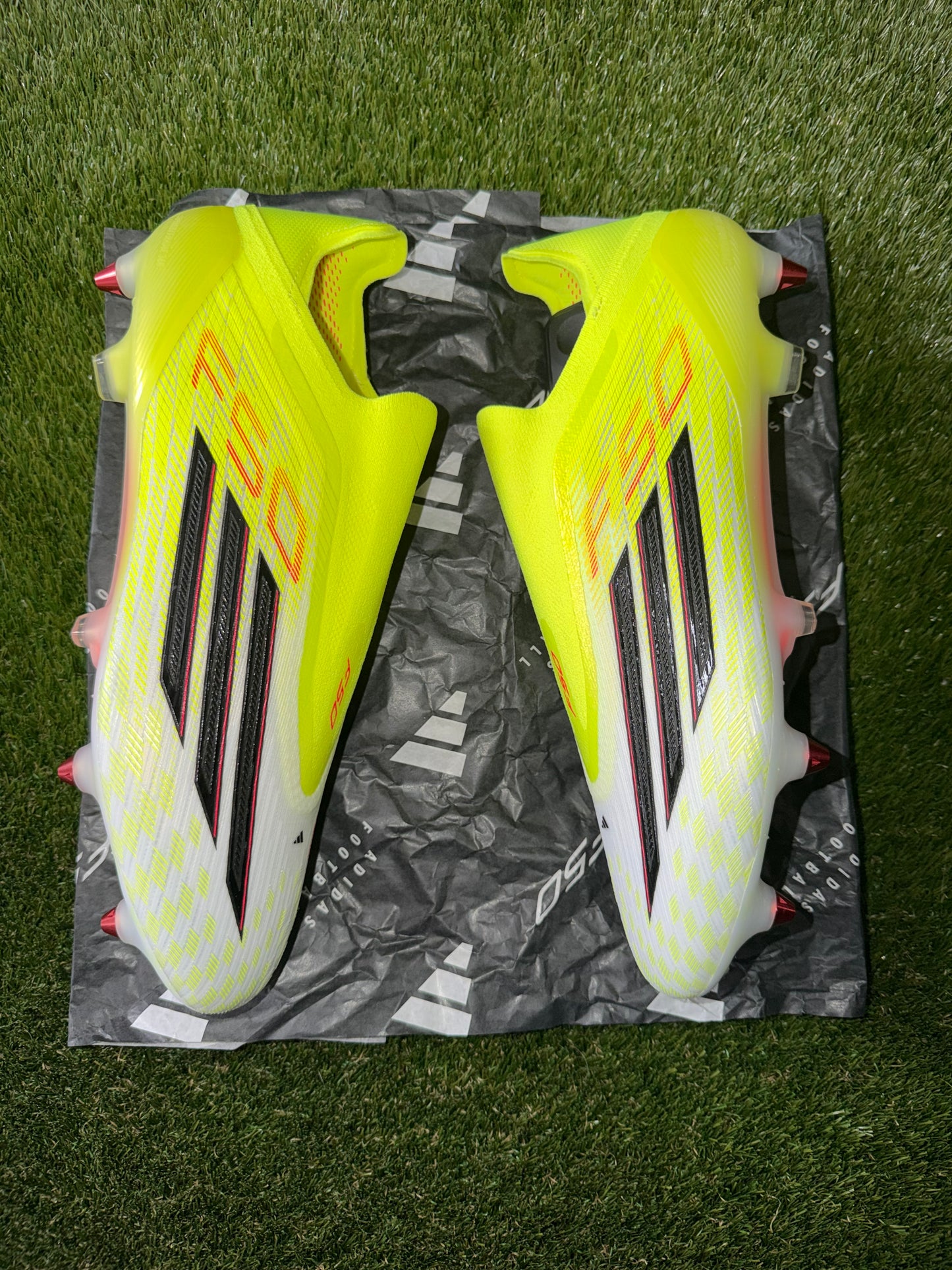 Adidas F50 Elite Laceless SG Solar Yellow / Black / White