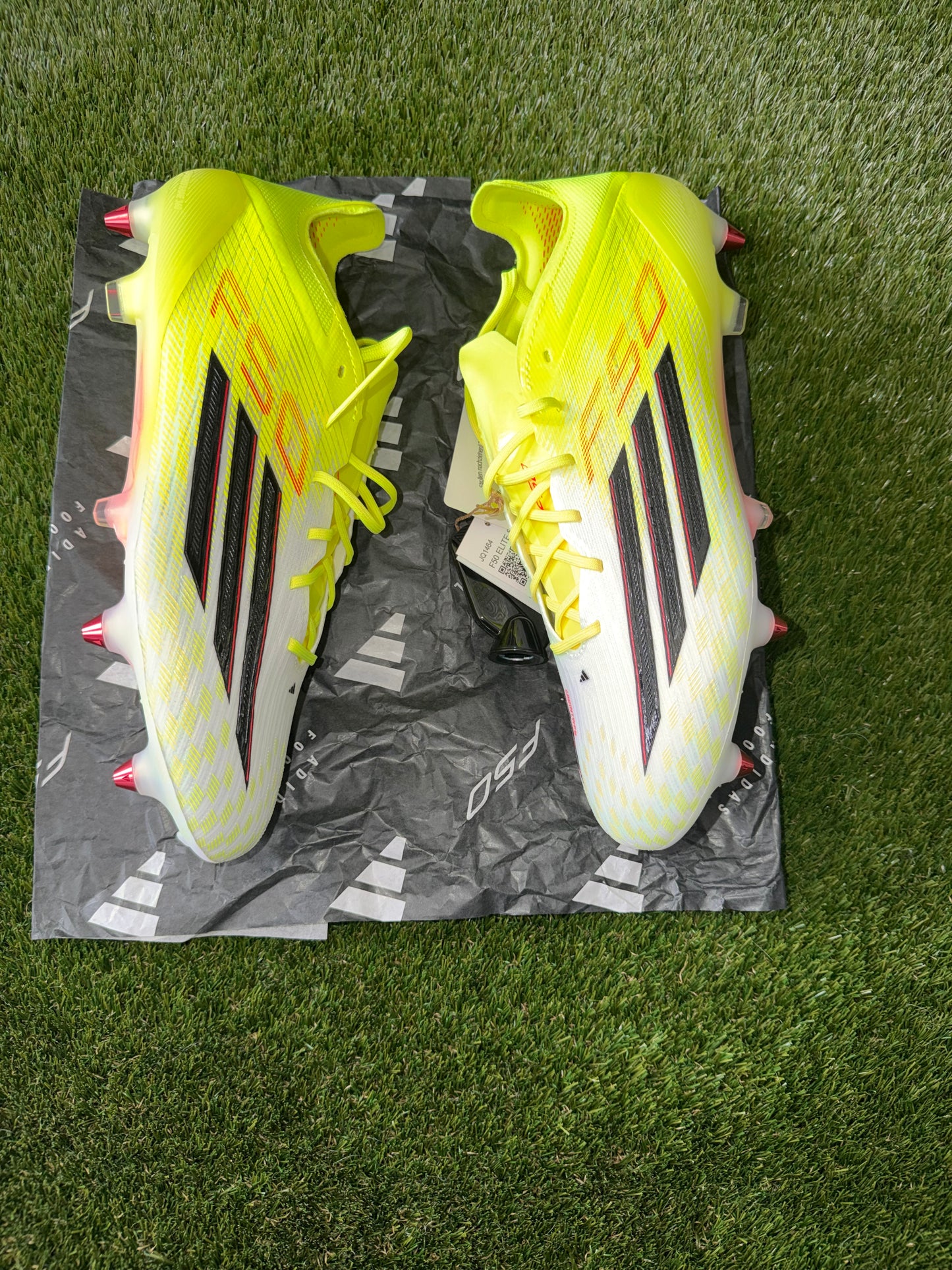 Adidas F50 Elite SG Solar Yellow / Black / White