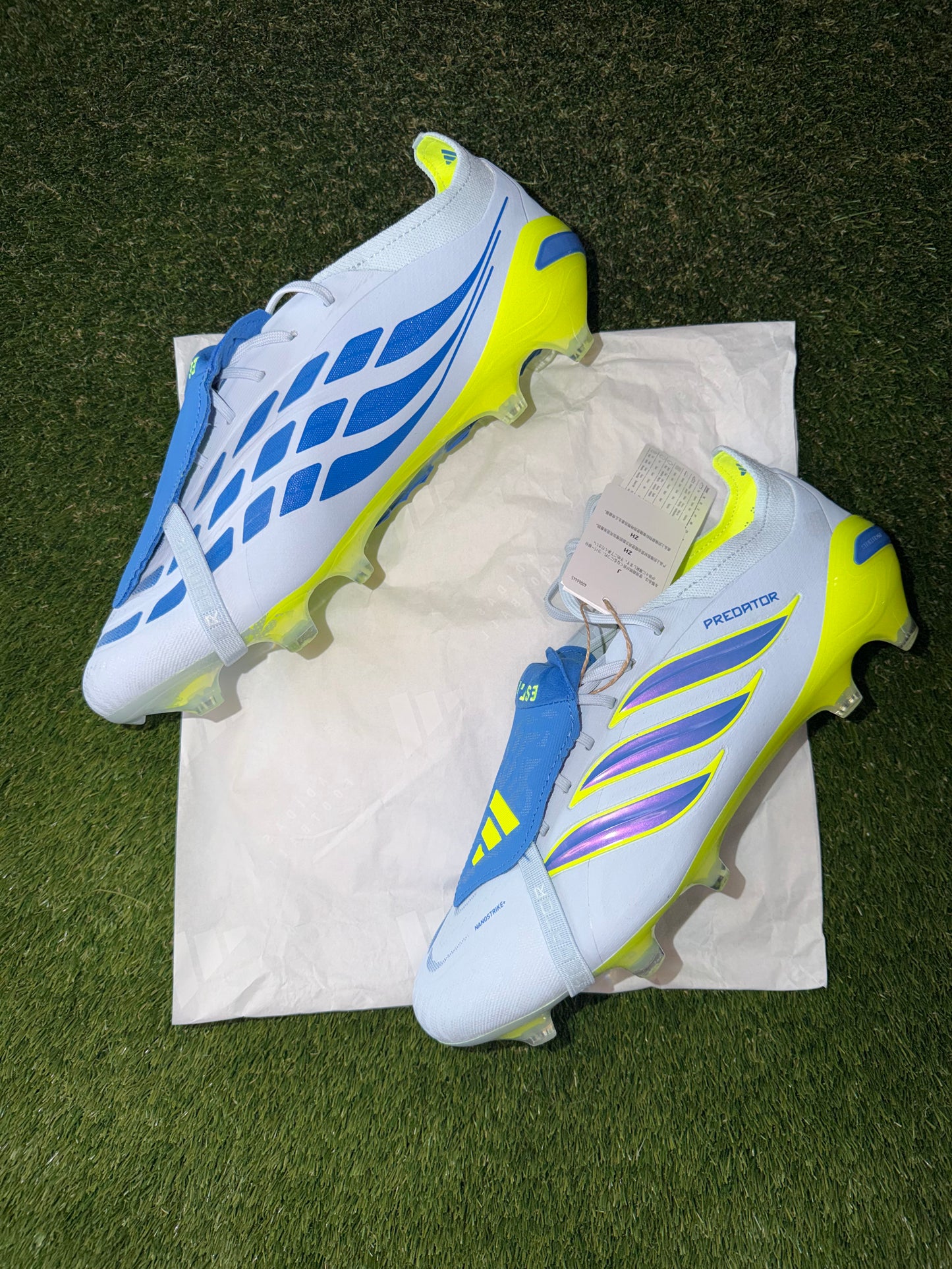 Adidas Predator Elite FT Firm Ground Sky Blue Solar Yellow