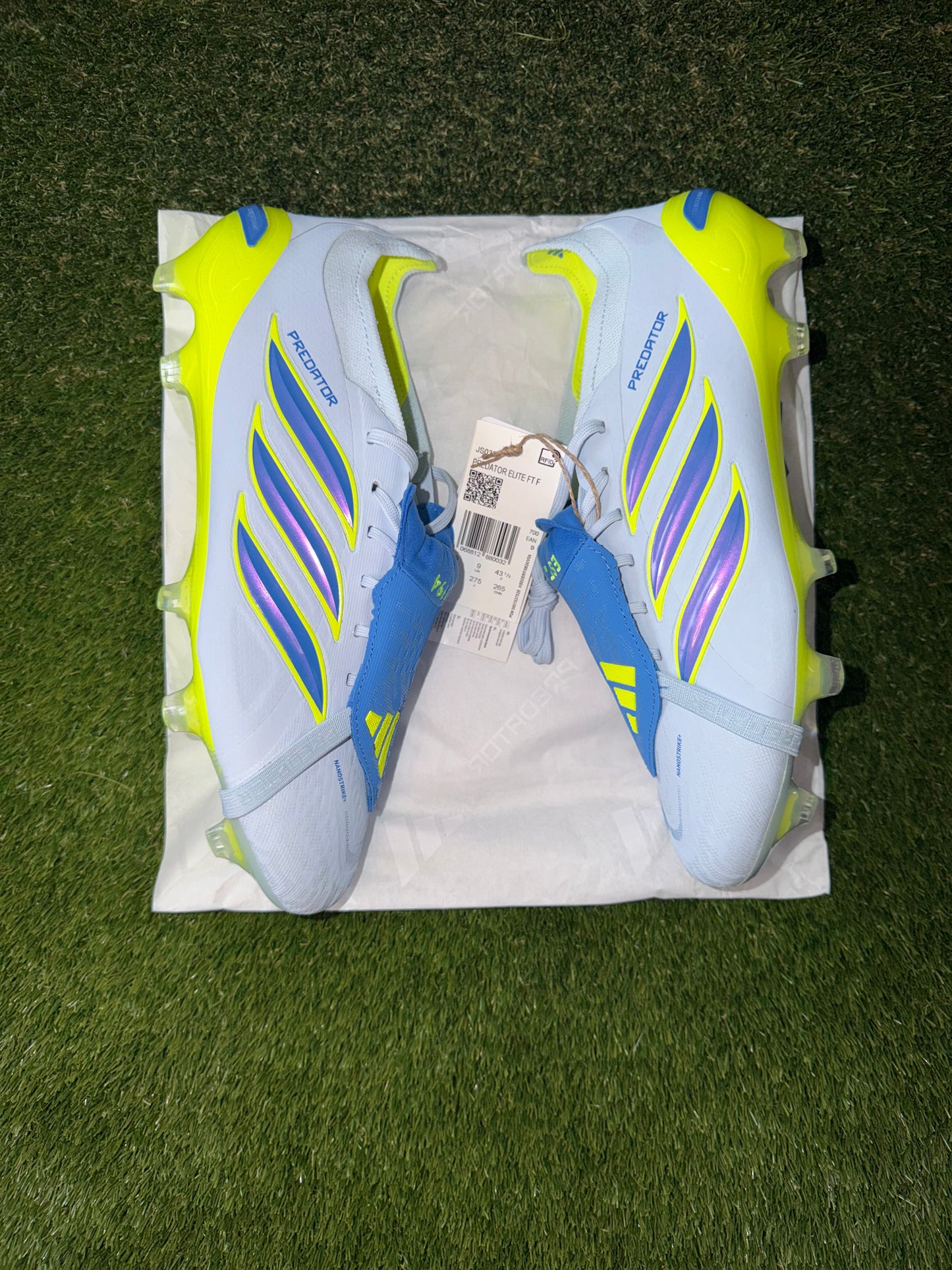 Adidas Predator Elite FT Firm Ground Sky Blue Solar Yellow