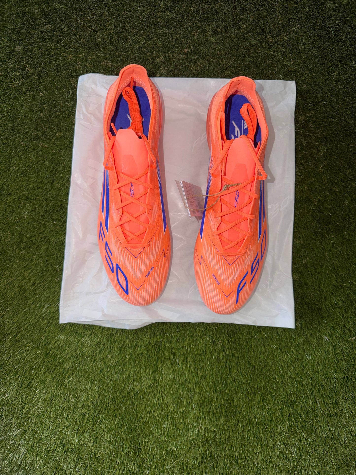 Adidas F50 Elite Laced Firm Ground Orange Blue