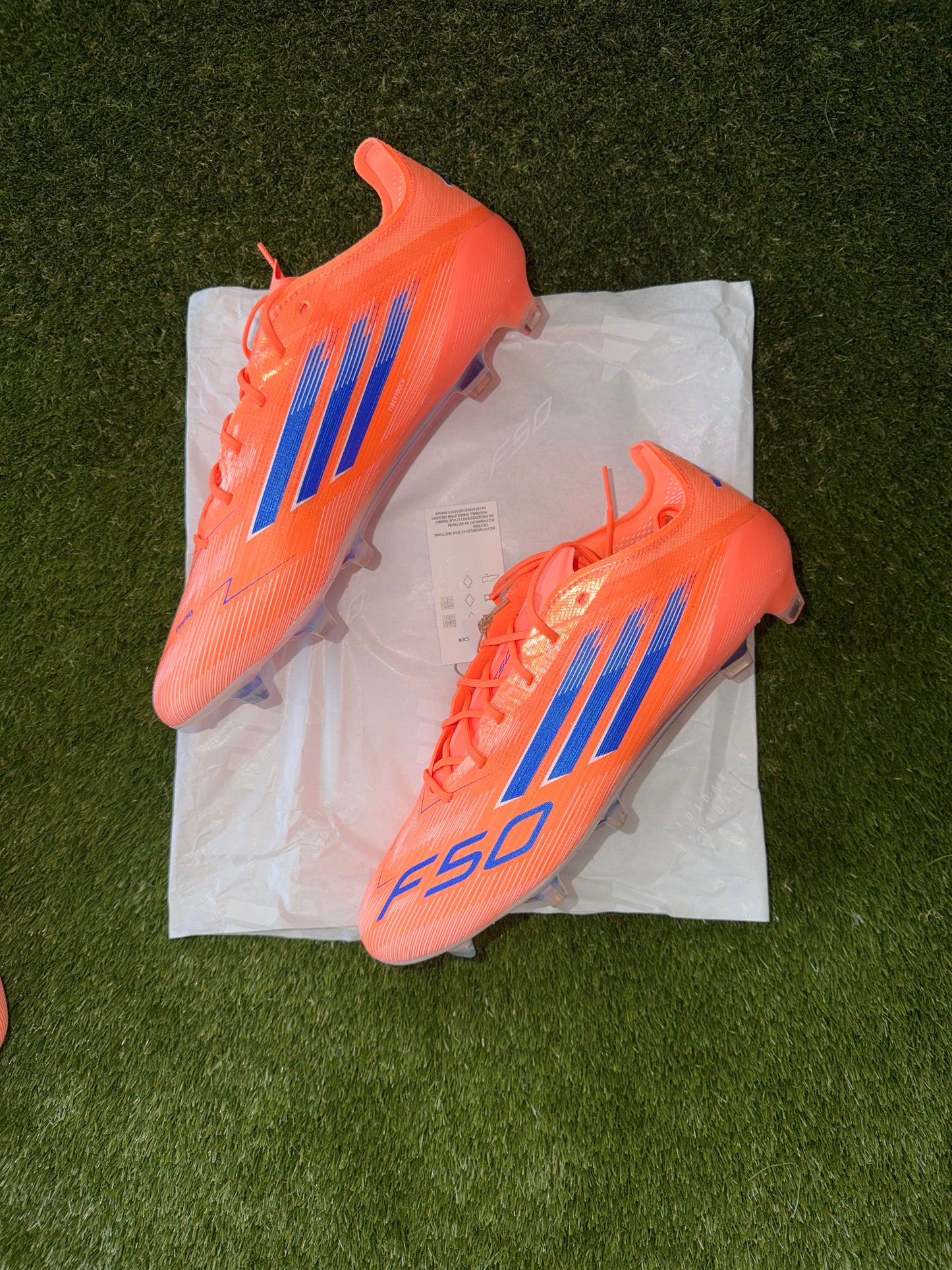 Adidas F50 Elite Laced Firm Ground Orange Blue