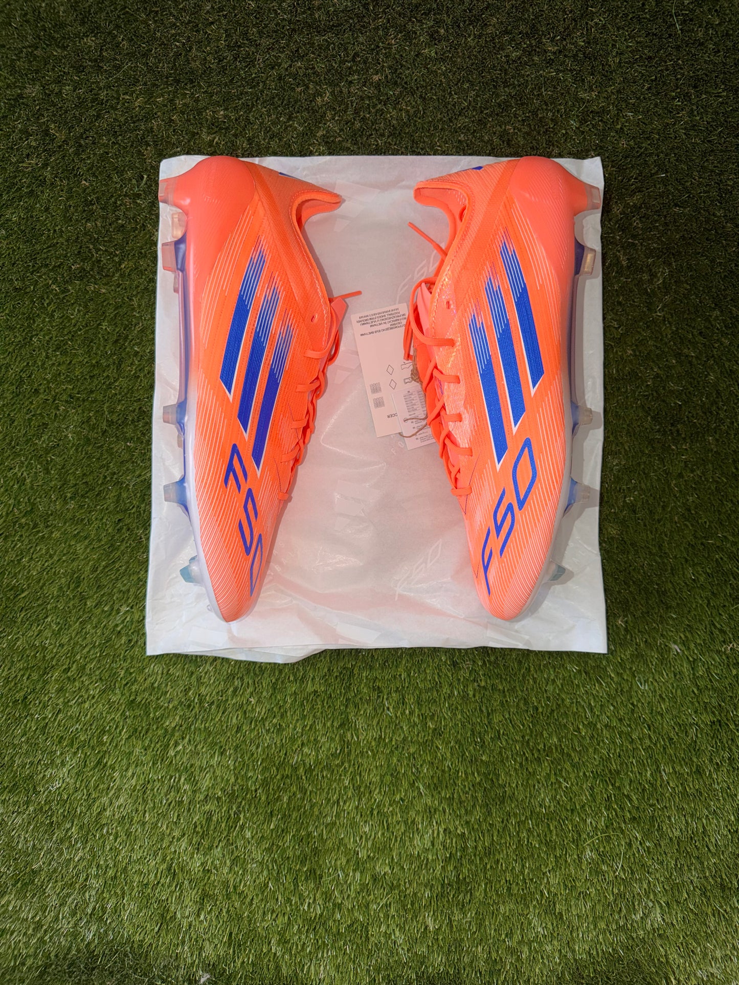 Adidas F50 Elite Laced Firm Ground Orange Blue