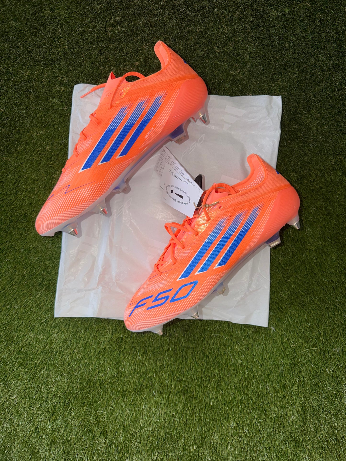 Adidas F50 Elite Laced Soft Ground Orange Blue