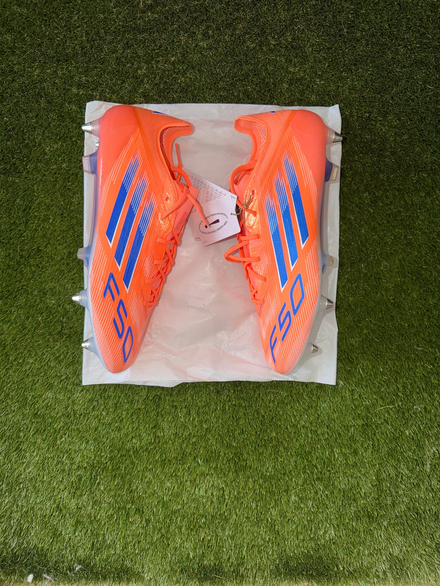 Adidas F50 Elite Laced Soft Ground Orange Blue